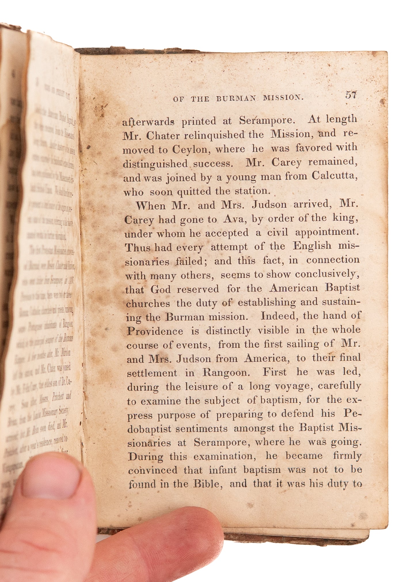 1832 ANONYMOUS. A Short Tour Among the Karens. Adoniram Judson & Early Burman Missions.