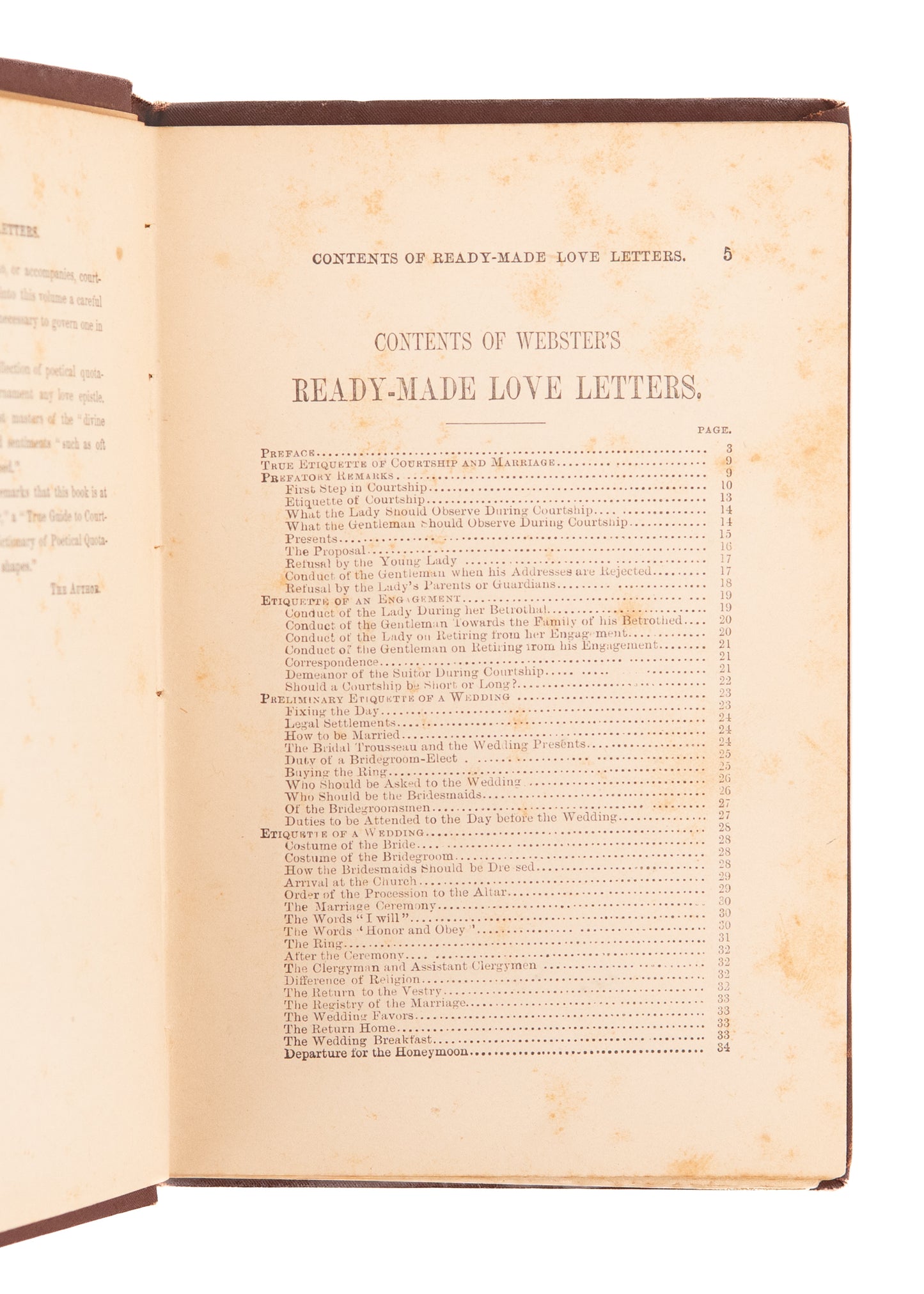 1873 RARE DEWITT PRESS. Webster's Ready-Made Love Letters. Victorian Models of Idealized Love.