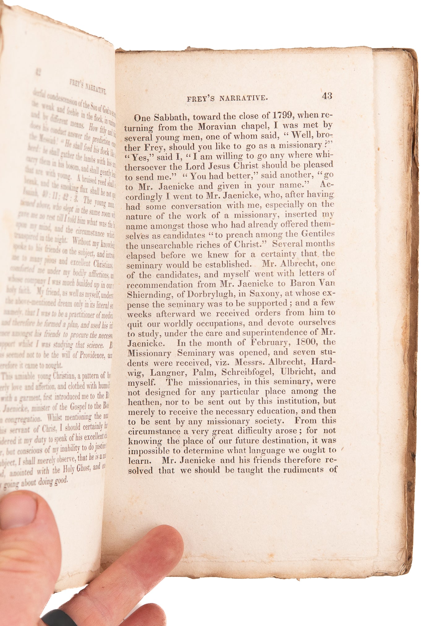 1833 JOSEPH SAMUEL C. F. FREY. Narrative of the Early Christian Missions among the Jews - Prophecy.