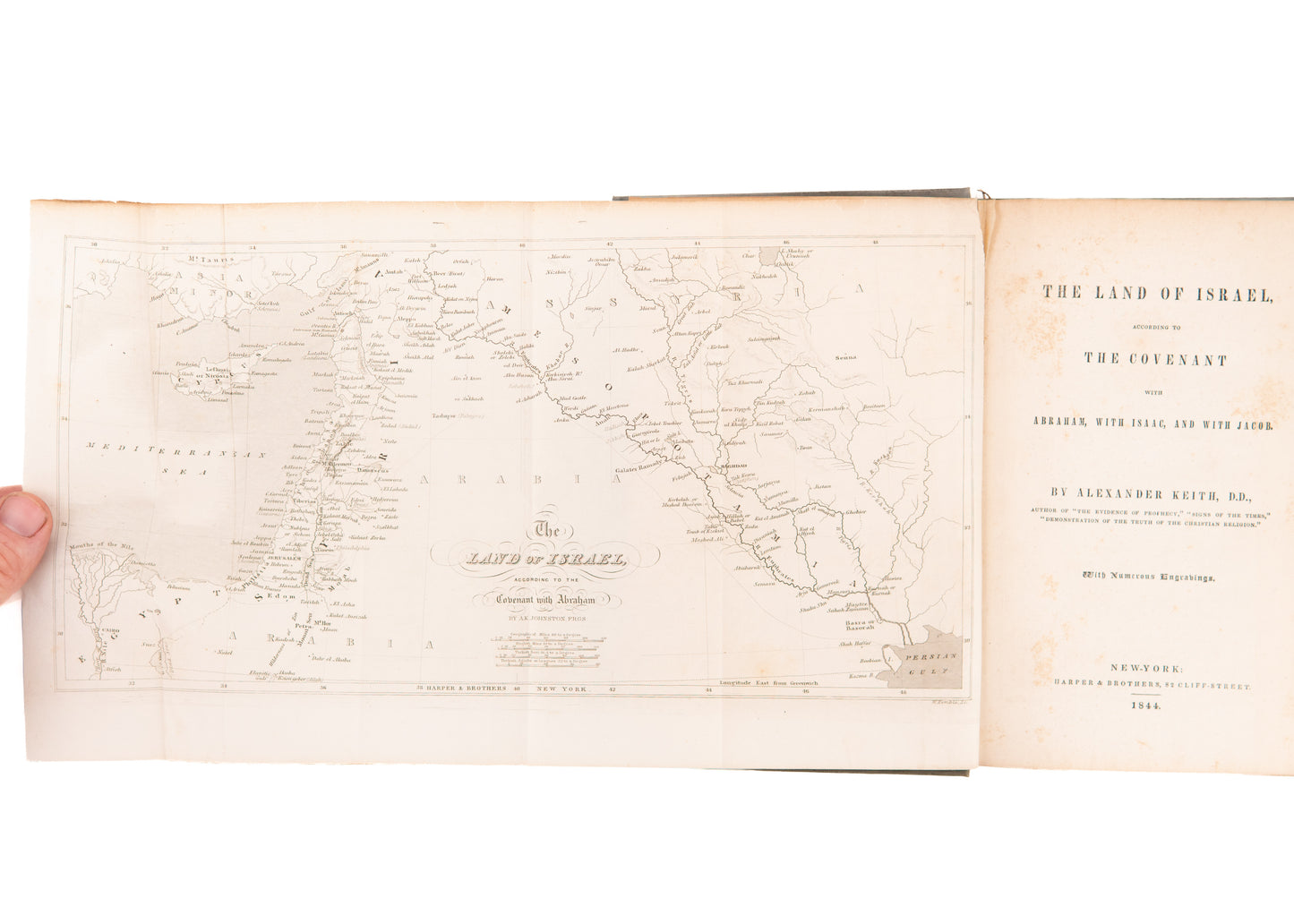 1844 ALEXANDER KEITH. The Land of Israel and the Covenants - Early Christian Zionism.