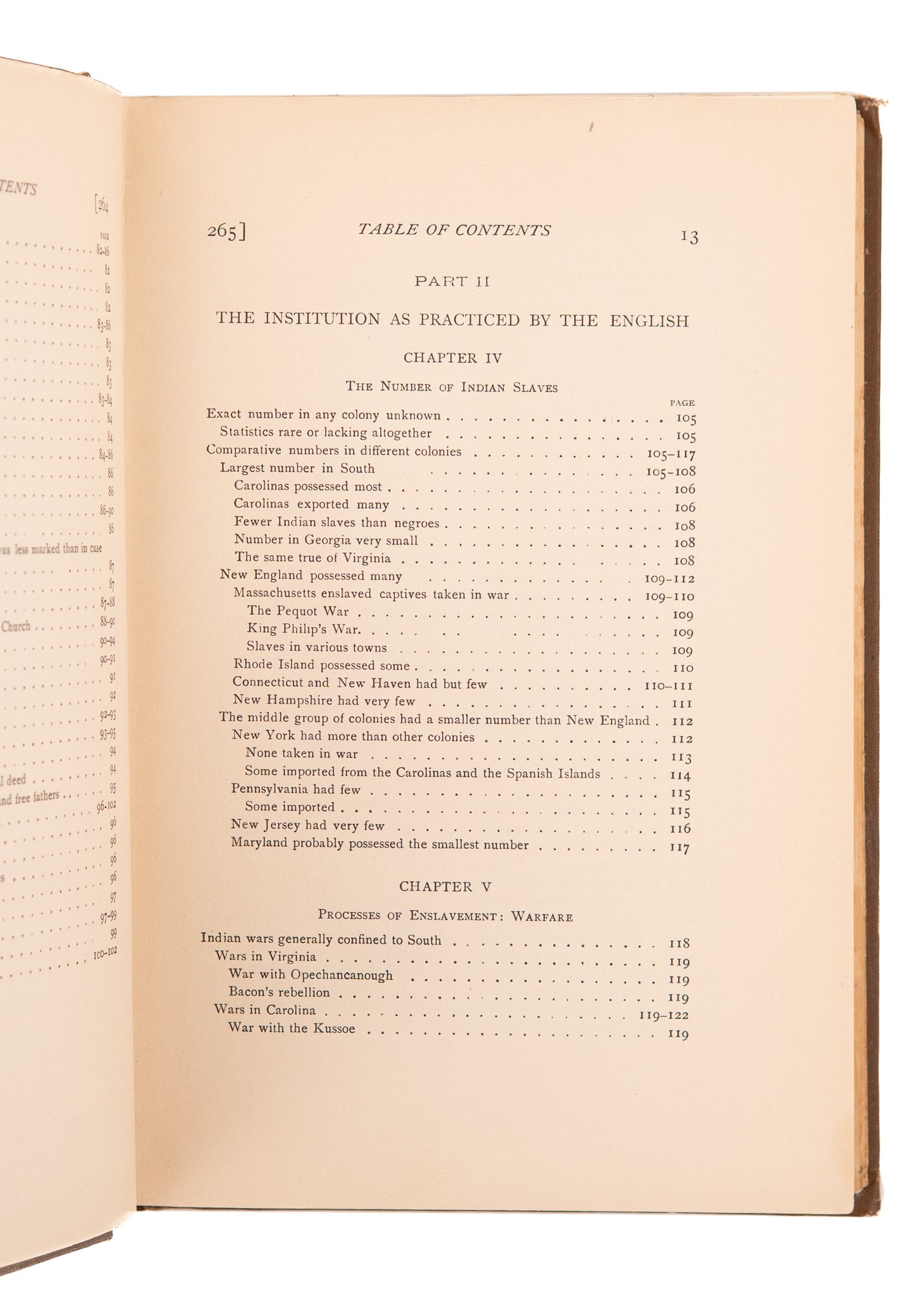 1913 A. W. LAUBER. Indian Slavery in Colonial Times. First In-Depth Study of Native American Enslavement.
