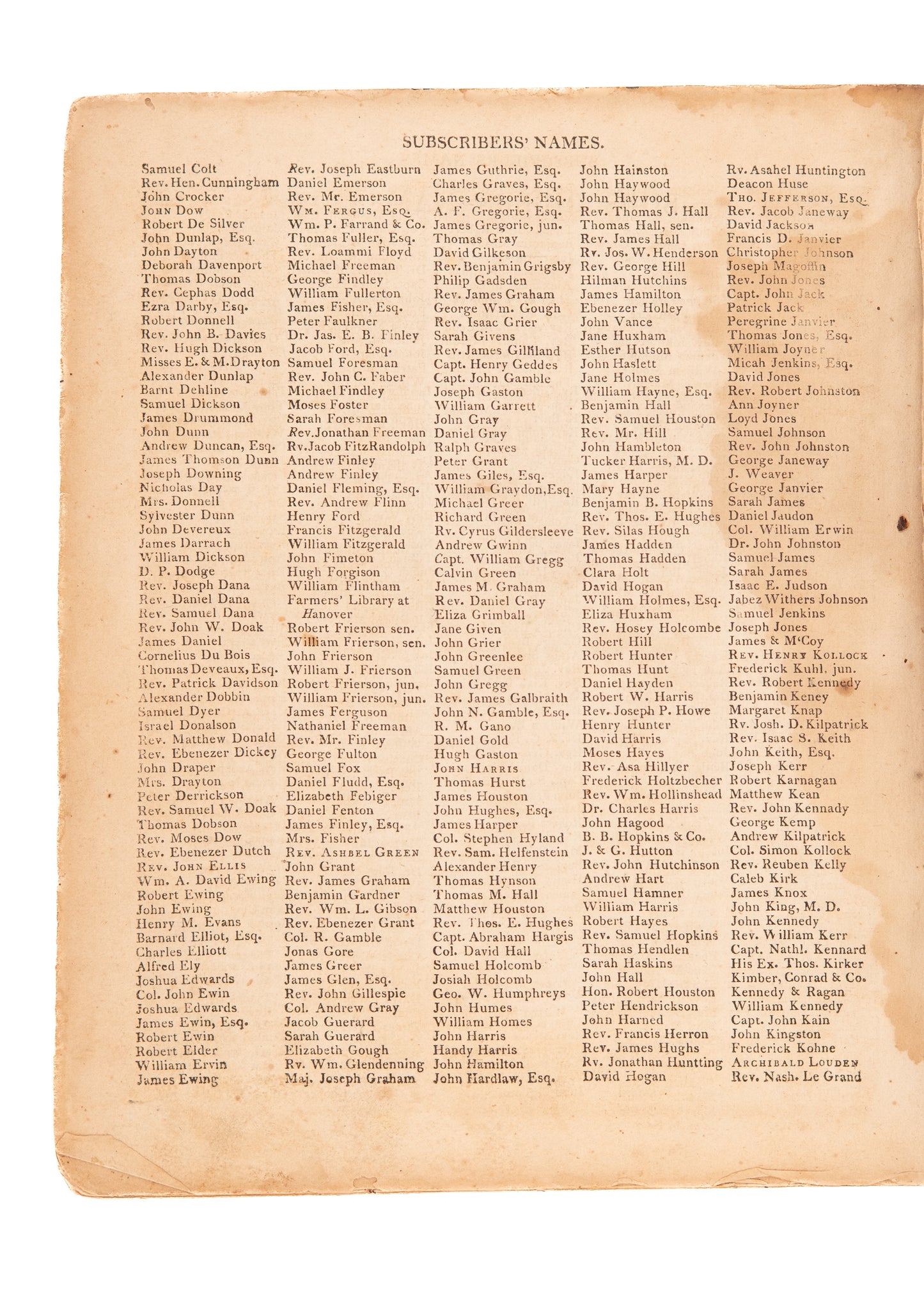 1809 THOMAS JEFFERSON. Thomas Scott New Testament Jefferson Used to Write His Book on Jesus.