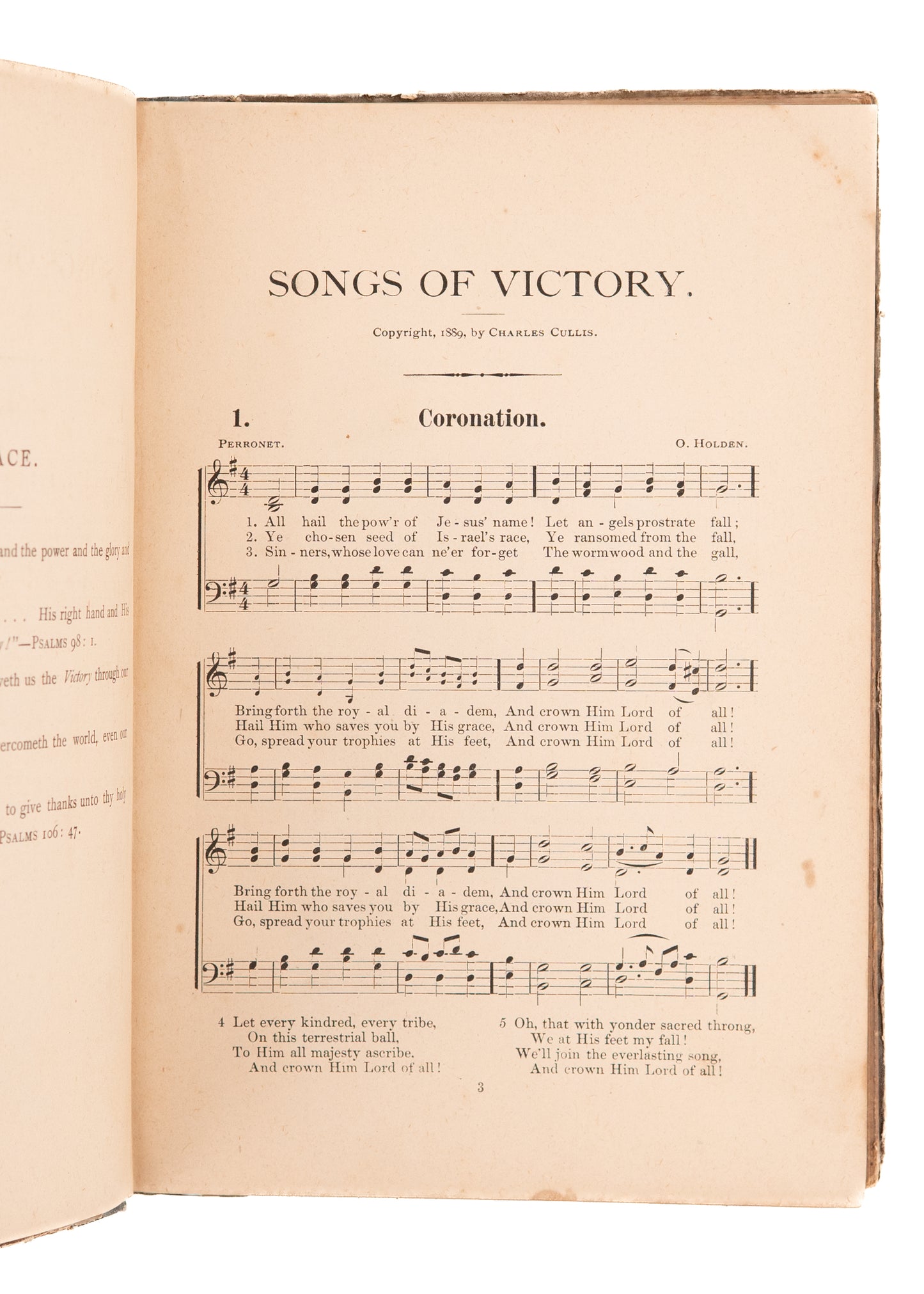 1889 CHARLES CULLIS. Signed. Songs of Victory. Rare Divine Healing Hymnal.