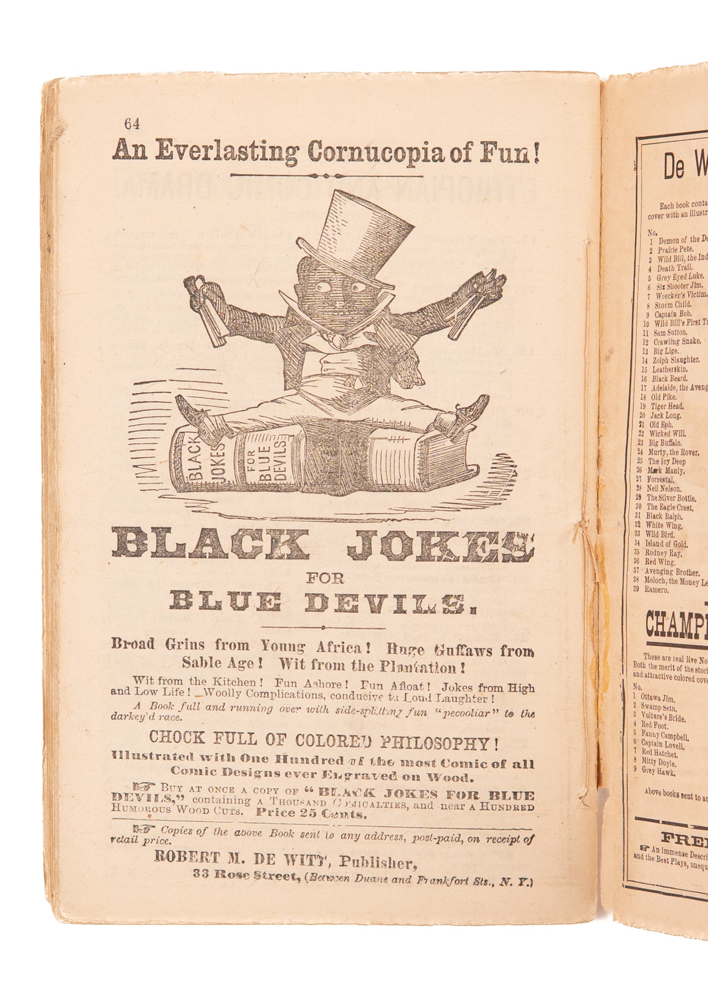 1875 THERE'S MILLIONS IN IT. Rare Songster Including "Colored Troops," Hawaii, and N***er Tunes.