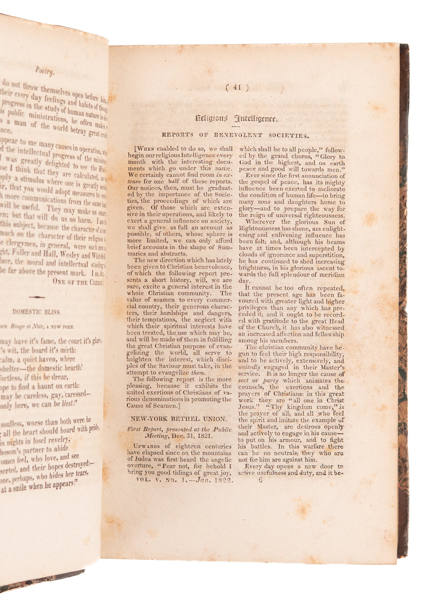 1822 VIRGINIA PRESBYTERIAN MAGAZINE. Educating Slaves, Revivals, Adoniram Judson, Jewish Missions.