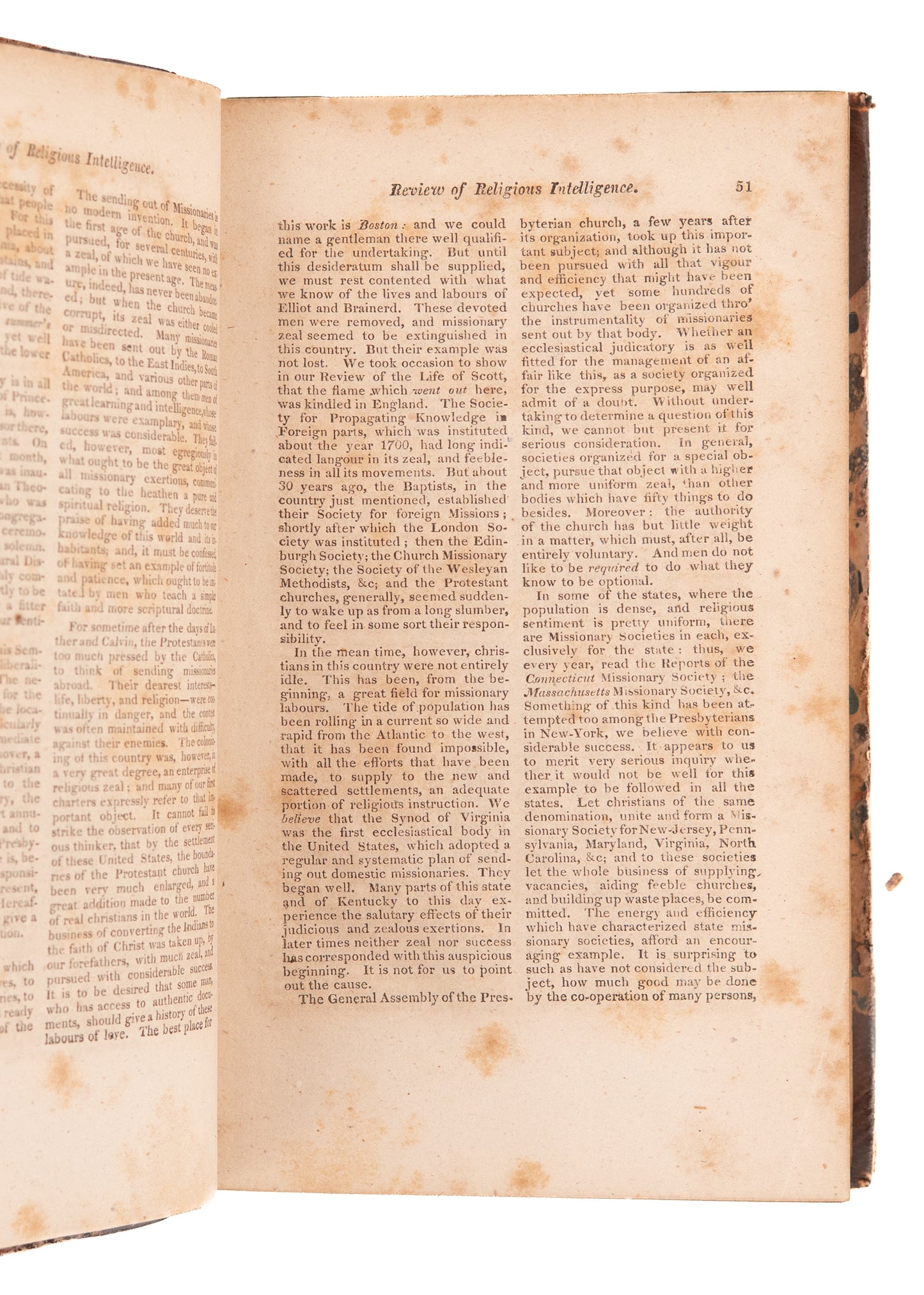 1824 VIRGINIA PRESBYTERIAN MAGAZINE. Colonization, Bible & Civil Liberty, Cherokee, Jewish Missions, &c.