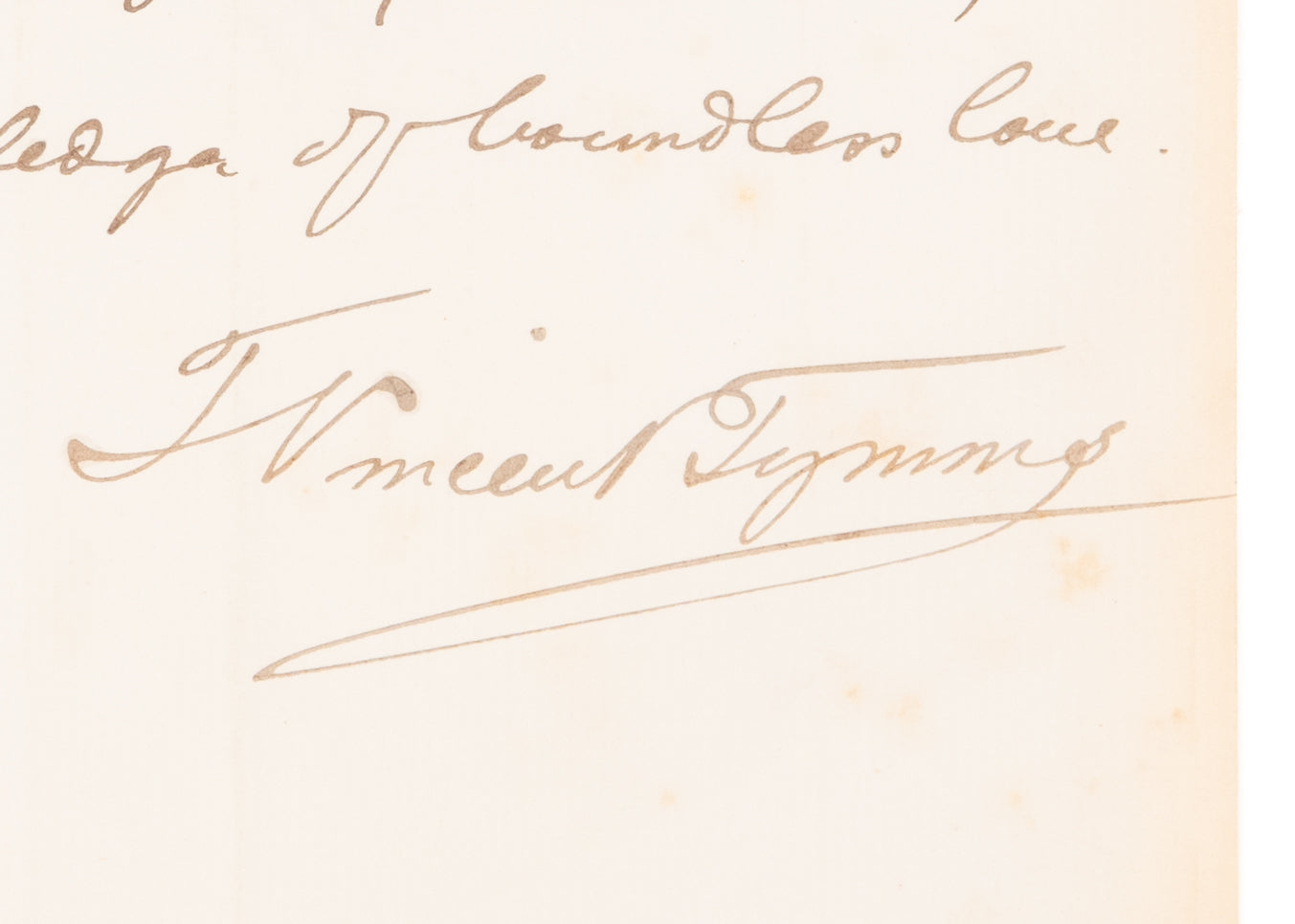 1866 T. VINCENT TYMMS. Baptist Manuscript Hymn by Spurgeon Friend and Co-Worker.