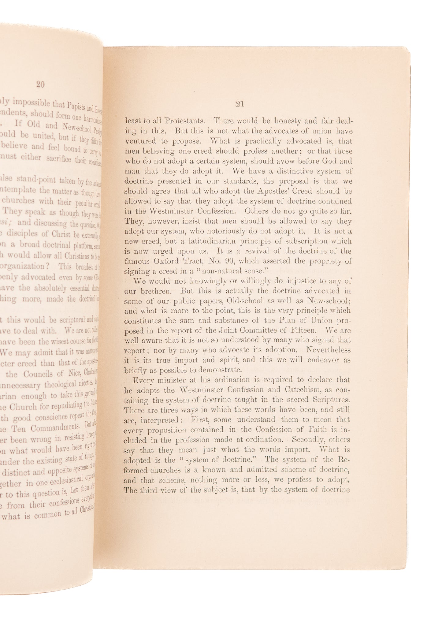 1876 CHARLES HODGE. The Reunion of the Old and New-School Presbyterian Churches.