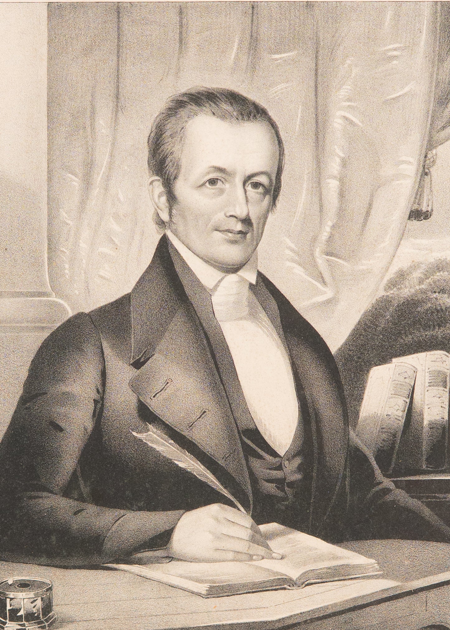 1846 ADONIRAM JUDSON. Exceptional Engraving of the Father of Modern Missions. Scarce.