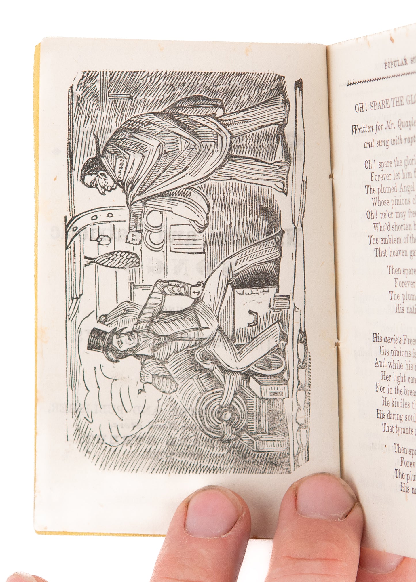 1850 BUNKER HILL SONGSTER. Patriotic, Historical, Americana Songs + Negro Lyrics.