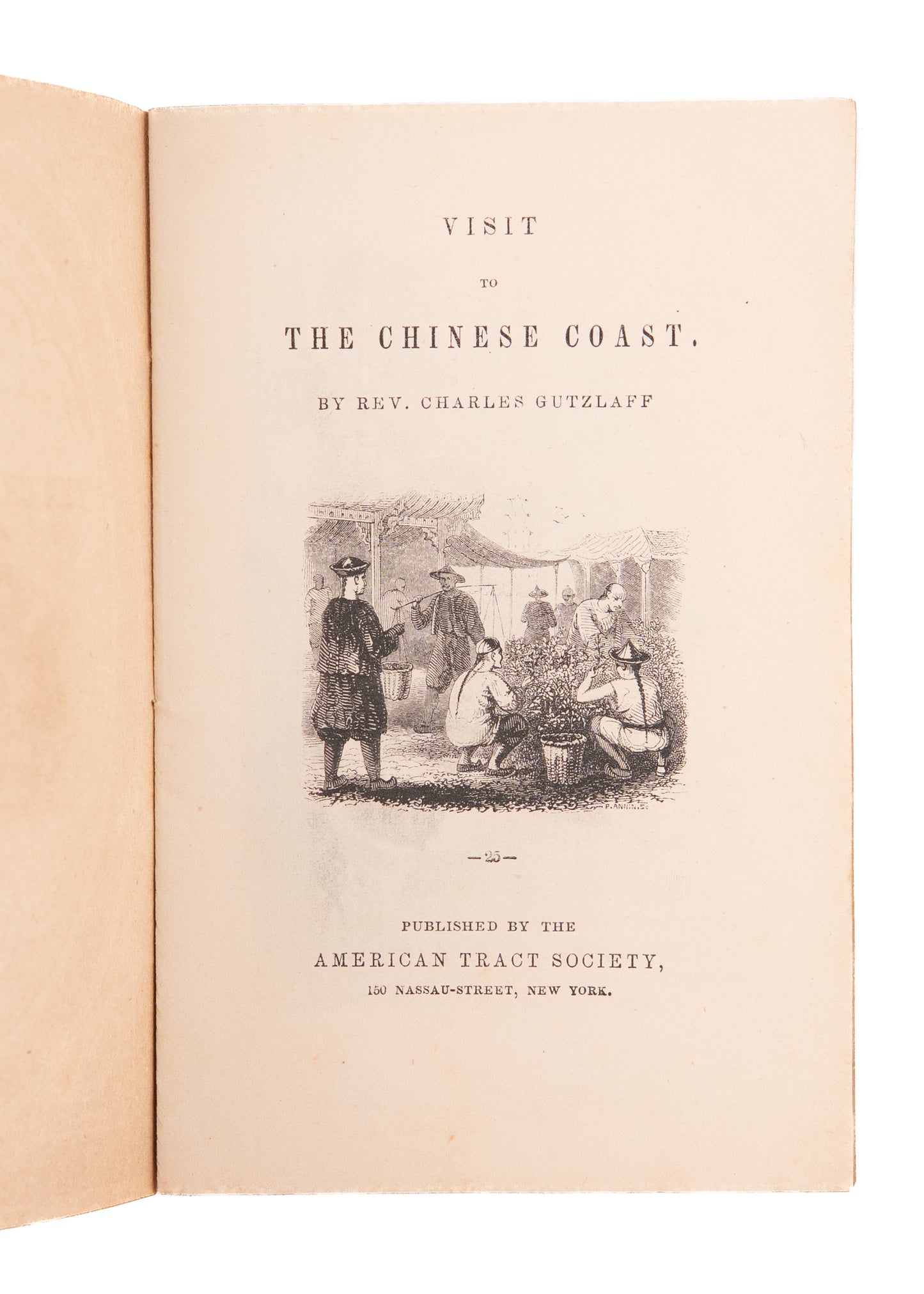 c.1848 CHARLES GUTZLAFF. Visit to the Chinese Coast. Superb Illustrated Tractate on China.