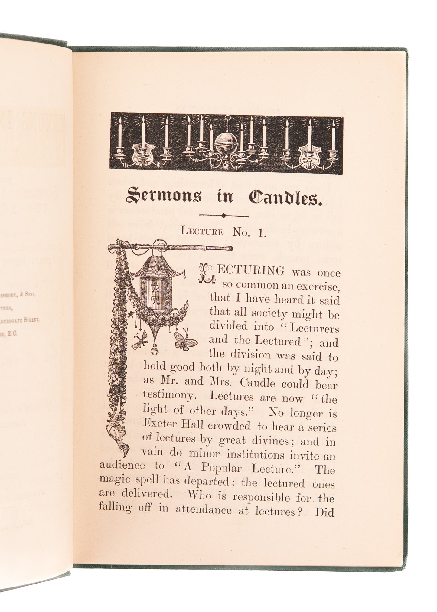 1890 C. H. SPURGEON. Sermons in Candles. A Fine First Edition, Illustrated Example.