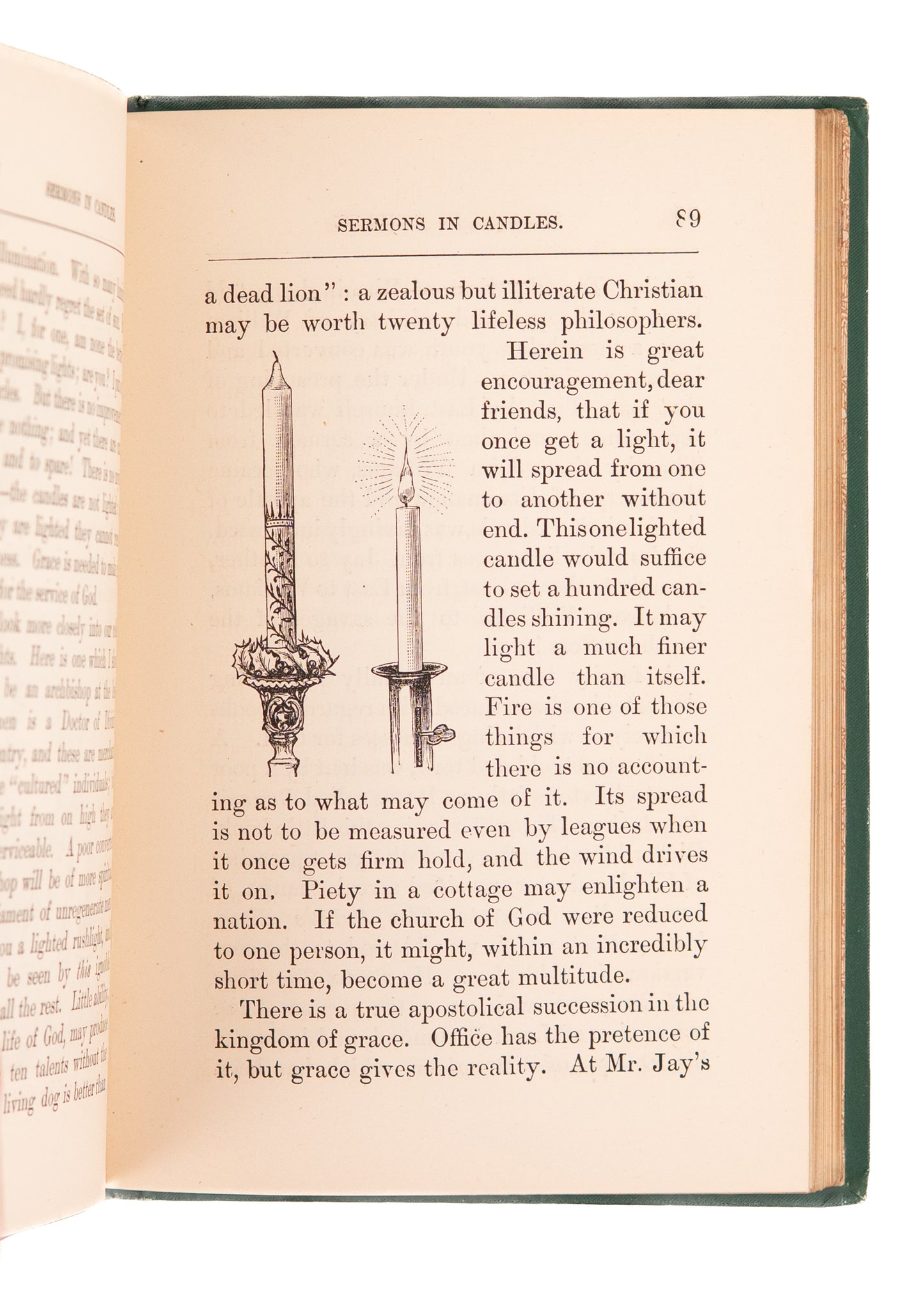 1890 C. H. SPURGEON. Sermons in Candles. A Fine First Edition, Illustrated Example.