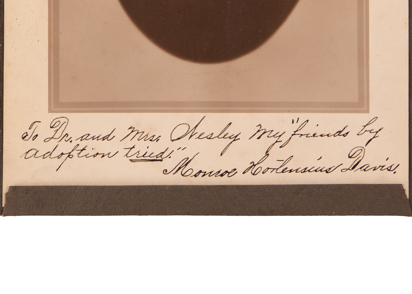 1924 MONROE HORTENSIUS DAVIS. Bishop African Methodist Episcopal Church - Autographed Photograph.