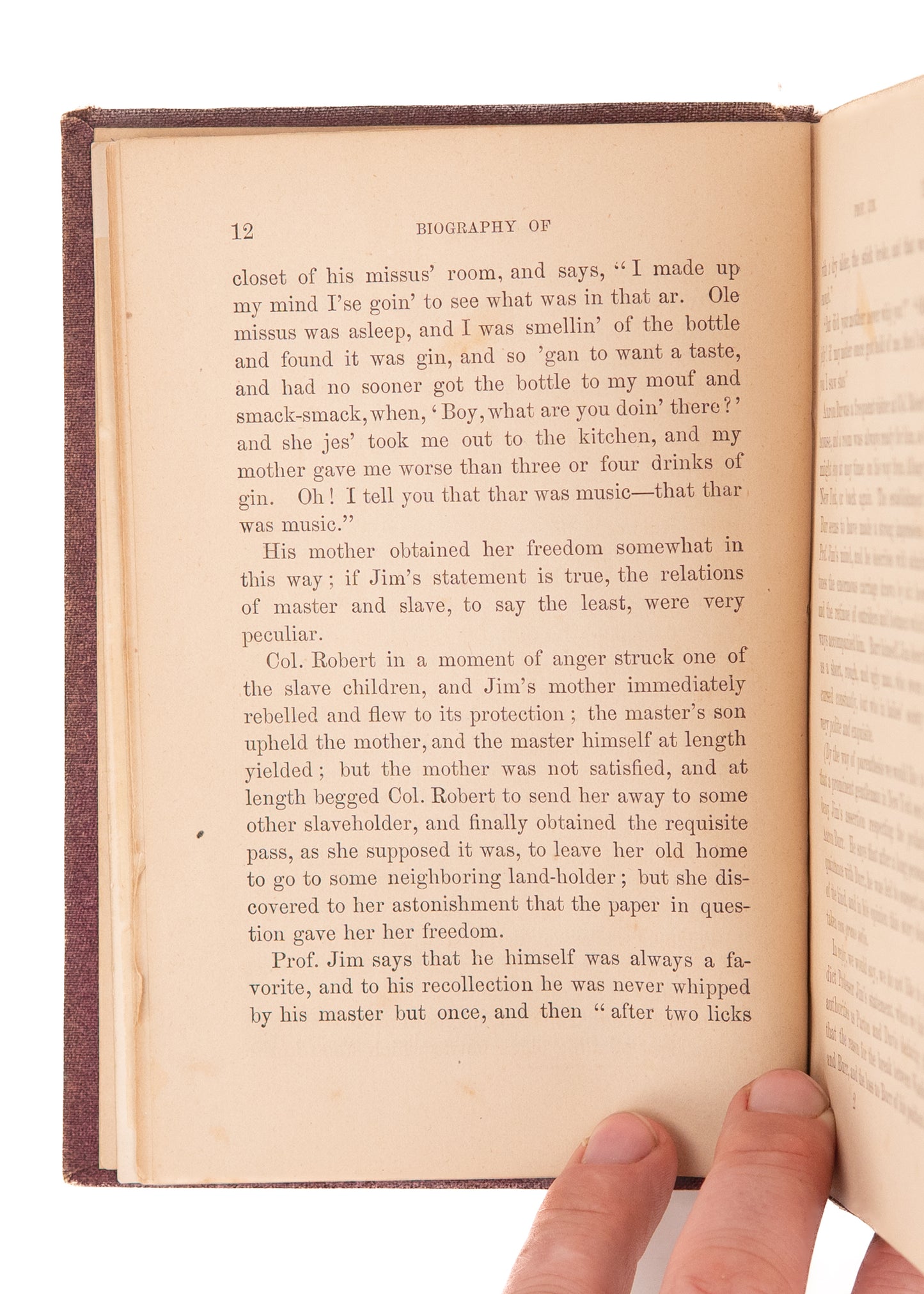 1873 FUGITIVE SLAVE. The Life of James Williams, Fifty Year Janitor at Trinity College, Hartford.