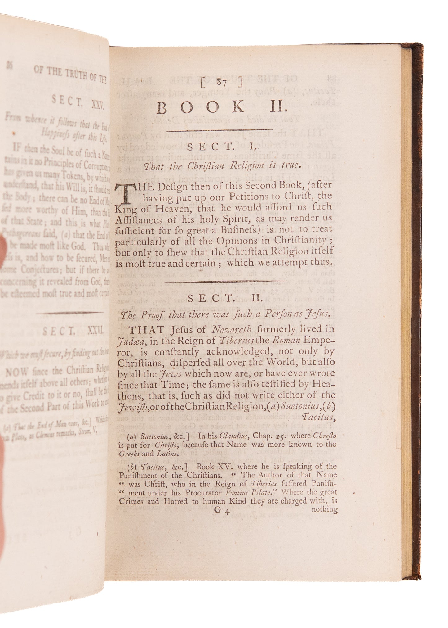 1793 HUGO GROTIUS. The Truth of the Christian Religion in Six Books. Apologetics in Fine Tree Calf