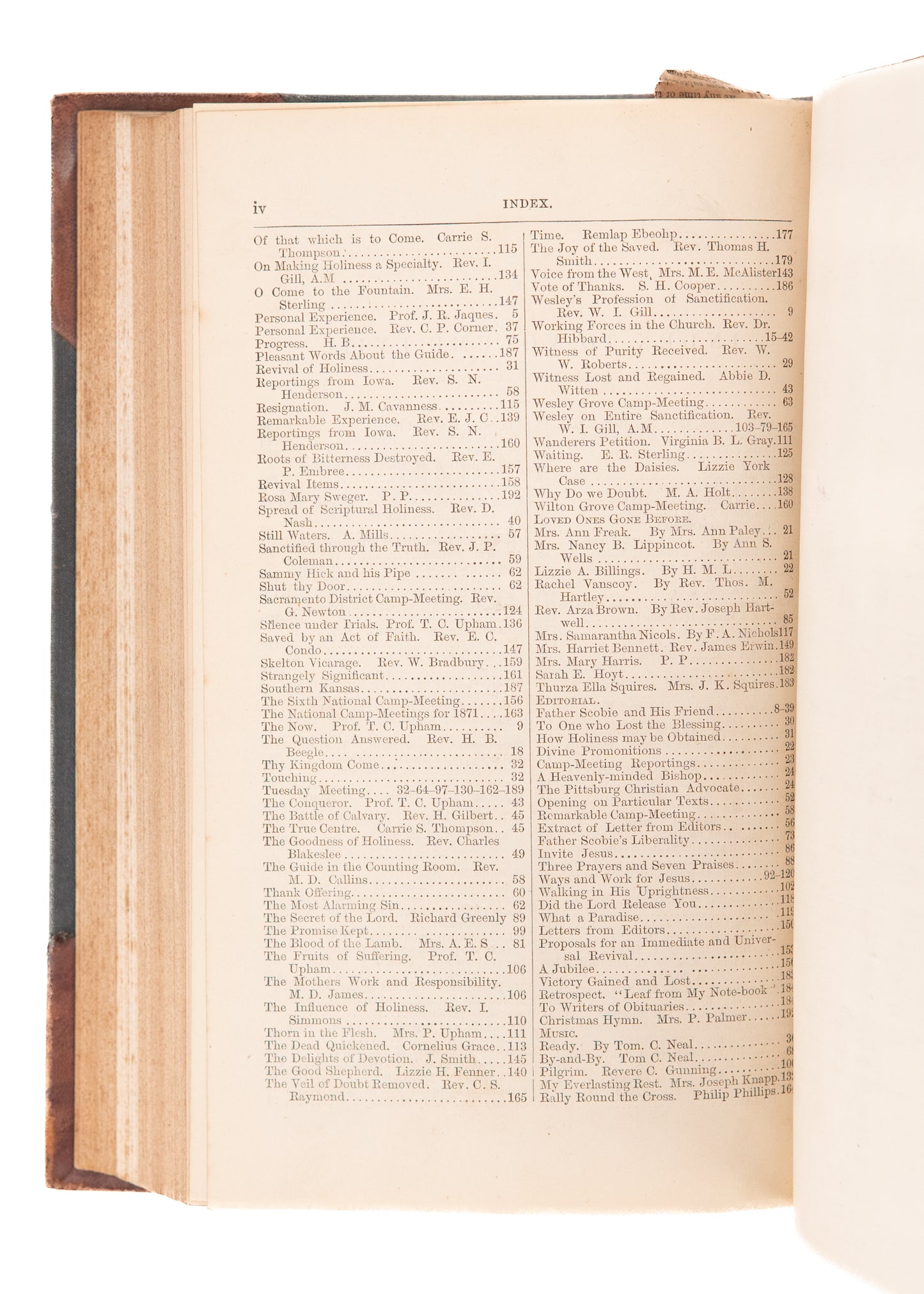 1869-1870 W. C. AND PHOEBE PALMER. The Guide to Holiness Magazine. Four-Volume Sammelband.