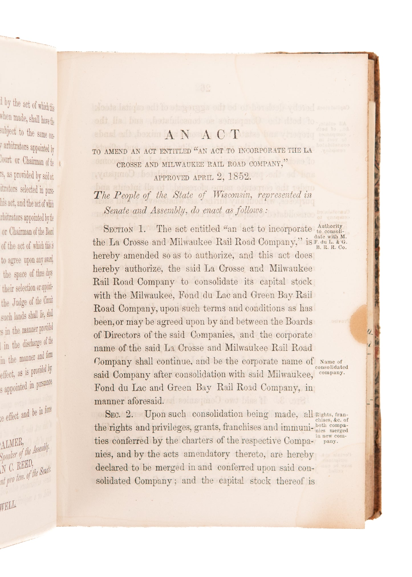 1854-1857 LEWIS & CLARK - NATIVE AMERICANS. 8 Rare Reports for the Mississippi Rail Road Company.