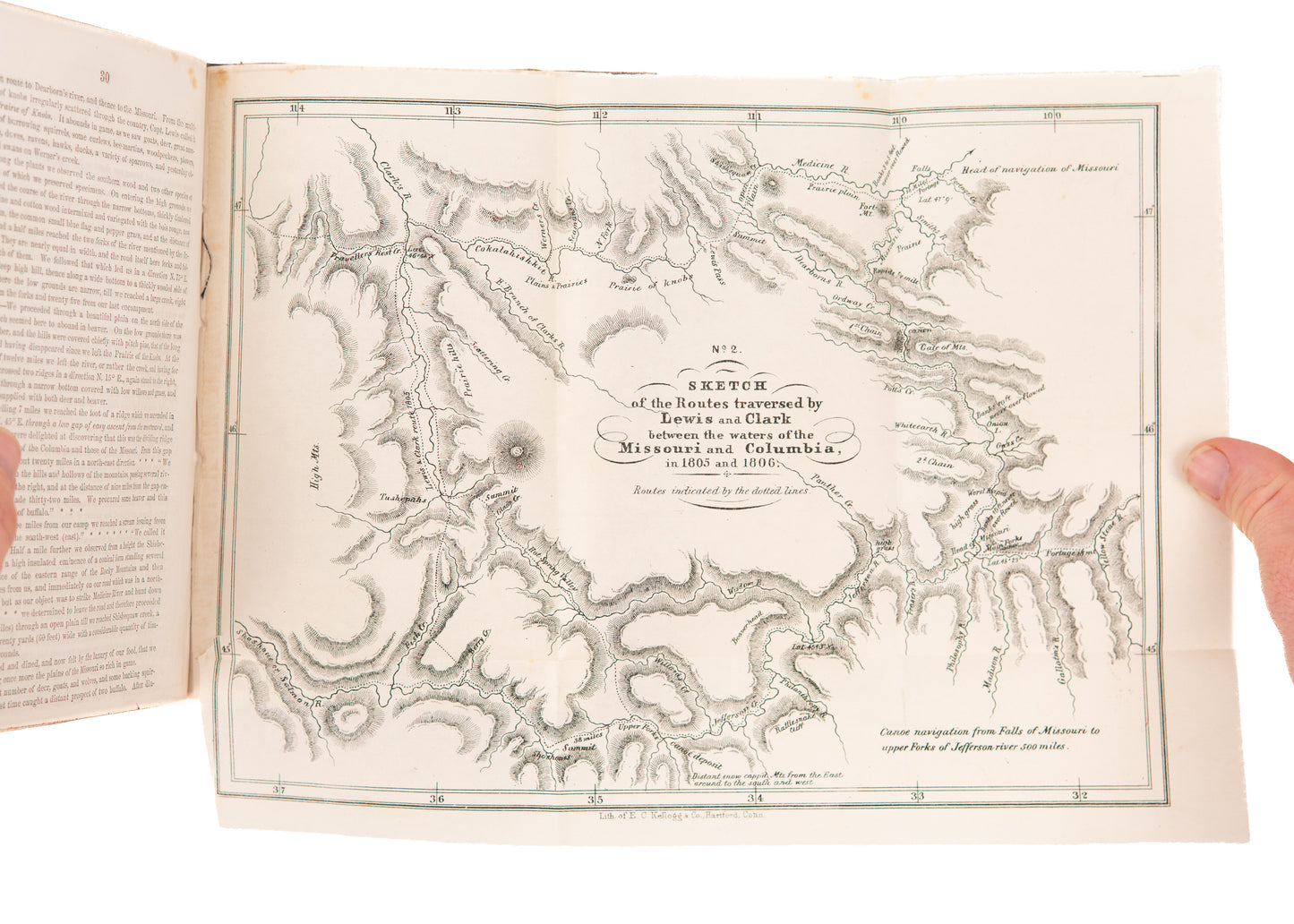 1854-1857 LEWIS & CLARK - NATIVE AMERICANS. 8 Rare Reports for the Mississippi Rail Road Company.