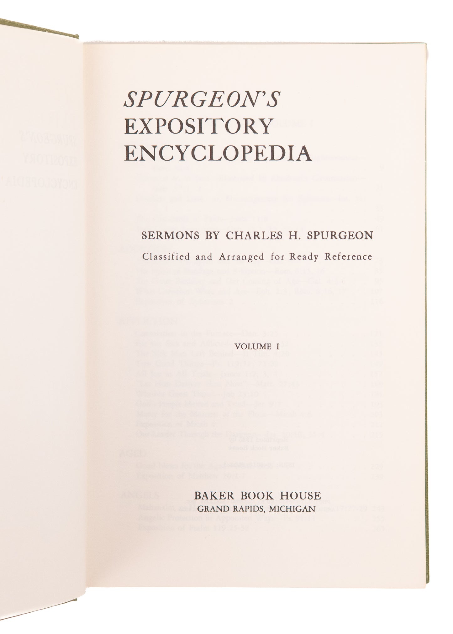 1985 CHARLES H. SPURGEON. Spugeon's Expository Encyclopedia. Very Attractive Set.