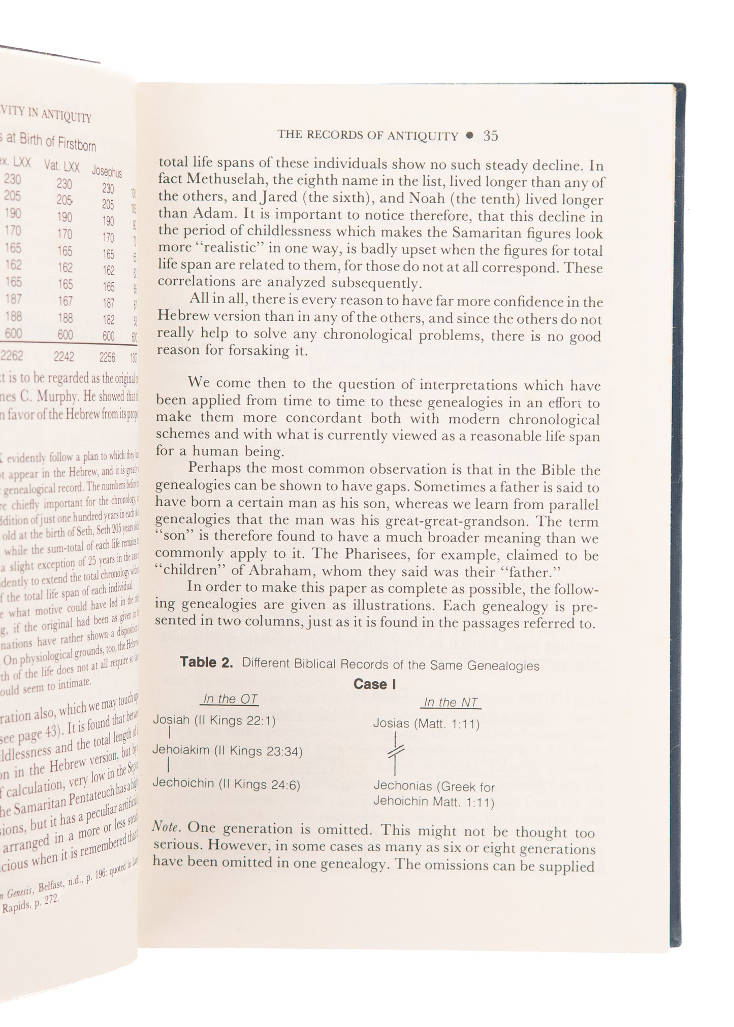 1976 ARTHUR C. CUSTANCE. The Doorway Papers. Integration of Science and Scripture. Gap Theory &c.