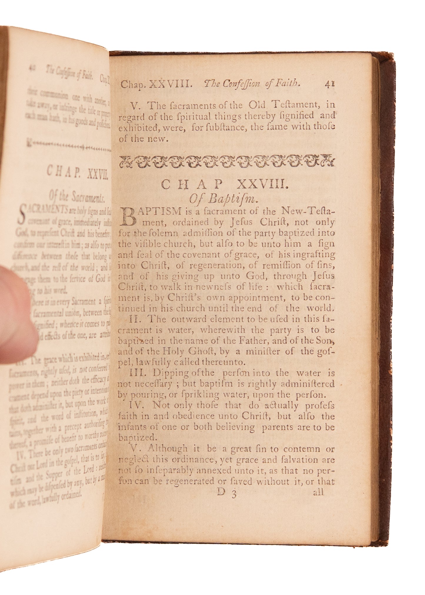 1789 PRESBYTERIAN CONSTITUTION. Americanized Masterpiece of Founding Father, John Witherspoon.