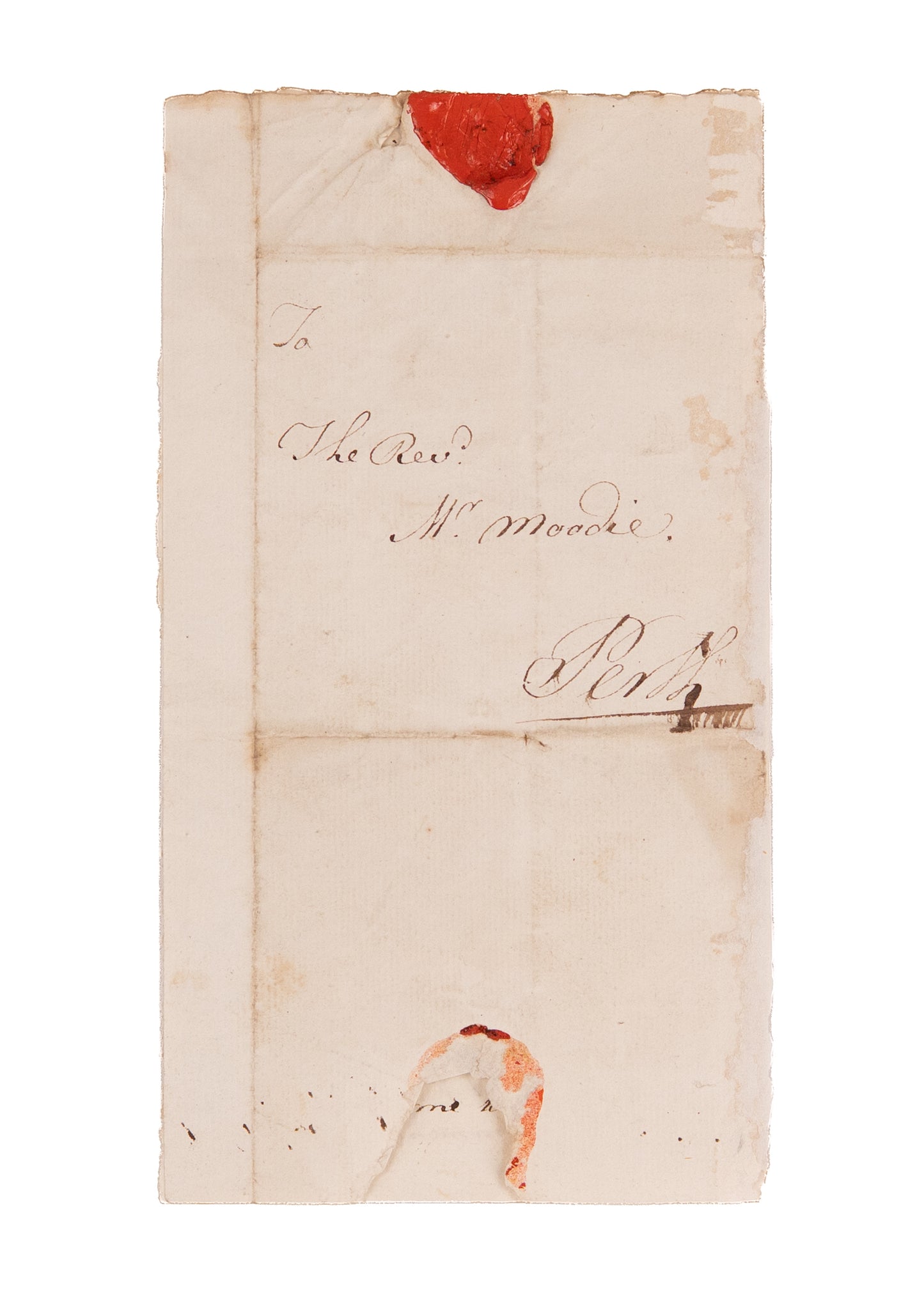 1776 ARCHIBALD BONAR. Early Letter by Horatius & Andrew Bonar's Grand-Uncle when a Theology Student.