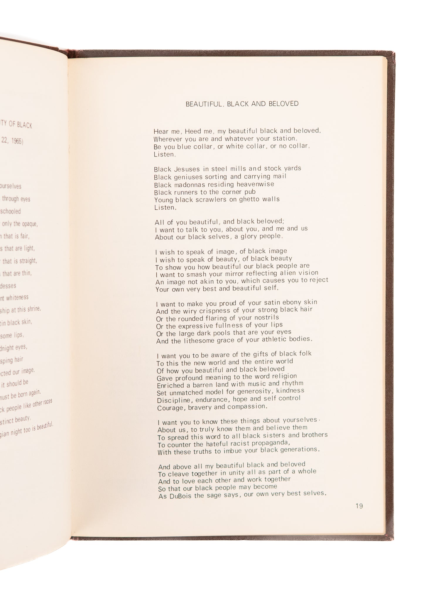 1968 MARGARET BURROUGHS. What Shall I Tell my Children Who Are Black? Signed Chicago Civil Rights.