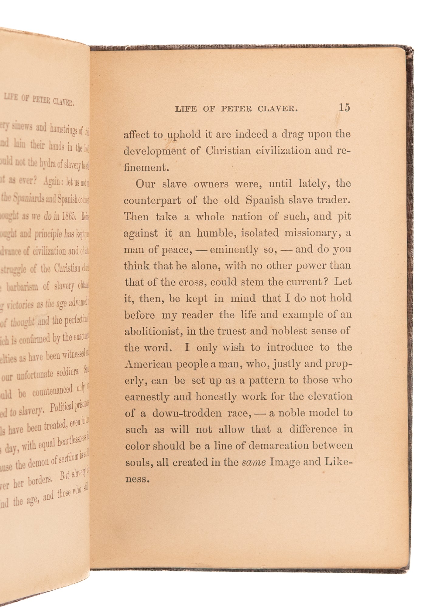 1868 PETER CLAVER. The First Missionary to African Slaves. 16th Century South America.