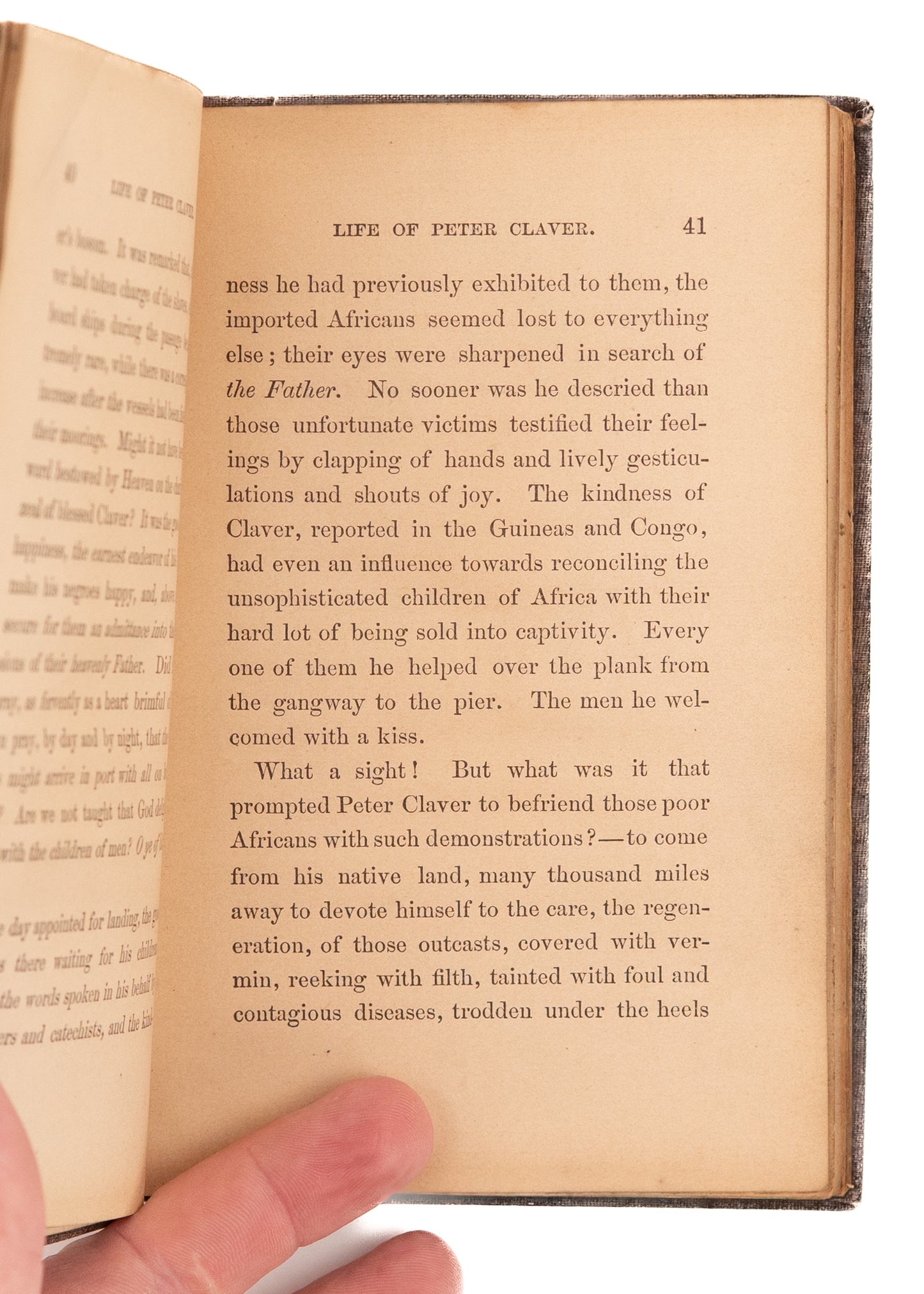 1868 PETER CLAVER. The First Missionary to African Slaves. 16th Century South America.