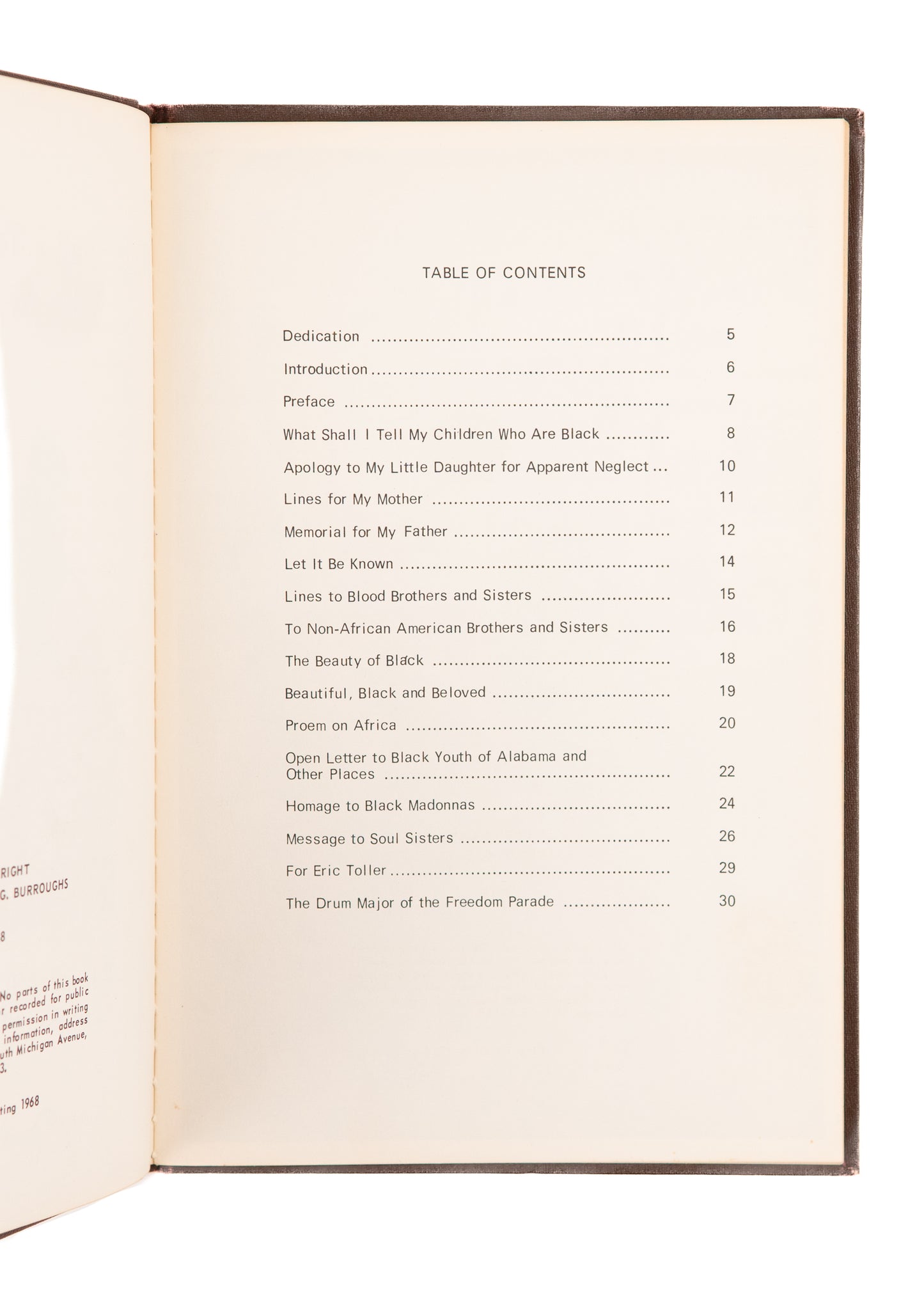 1968 MARGARET BURROUGHS. What Shall I Tell my Children Who Are Black? Signed Chicago Civil Rights.