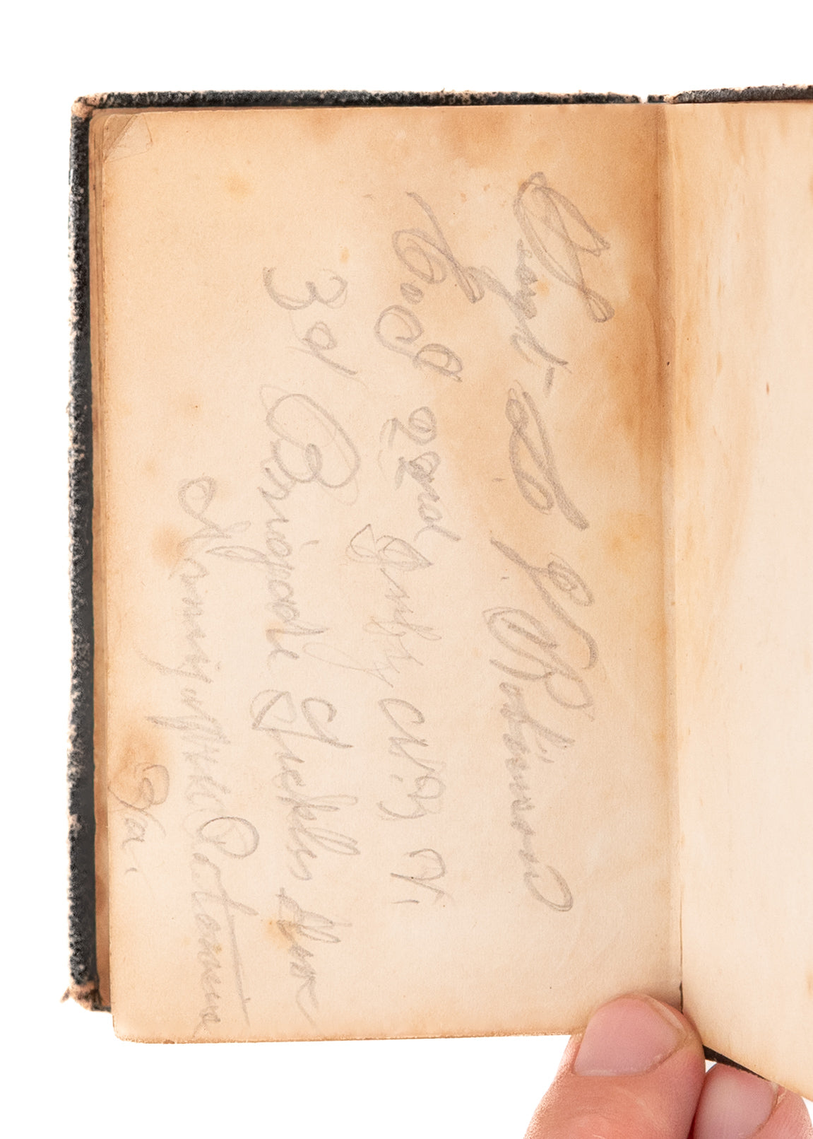 1861 CIVIL WAR BIBLE. Owned by Sergeant at Camp Falmouth, Virginia, 1863. "Officer Grade" Example.