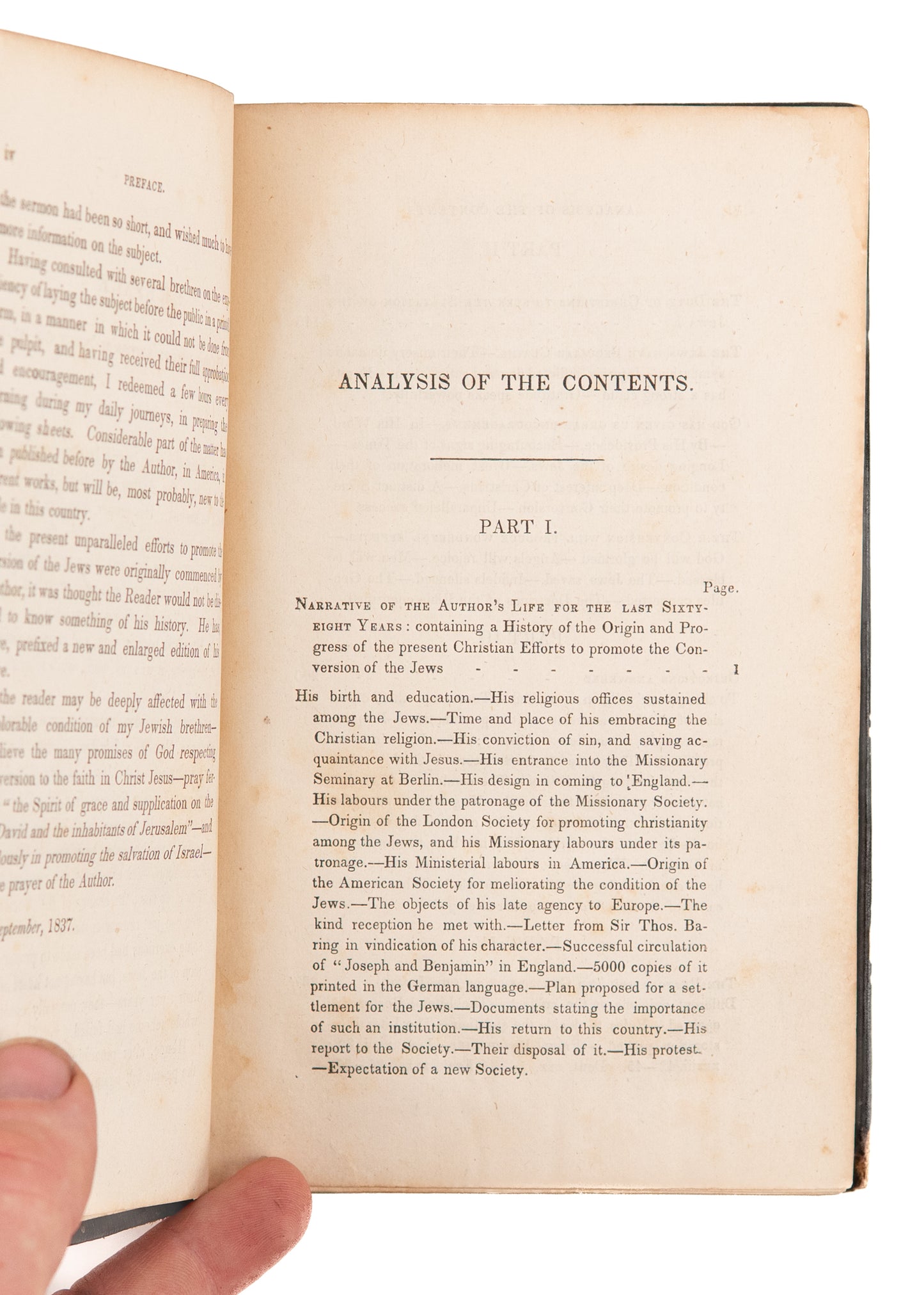 1840 JOSEPH SAMUEL C. F. FREY. The Return of Israel to its Land and its Christ. First Edition.