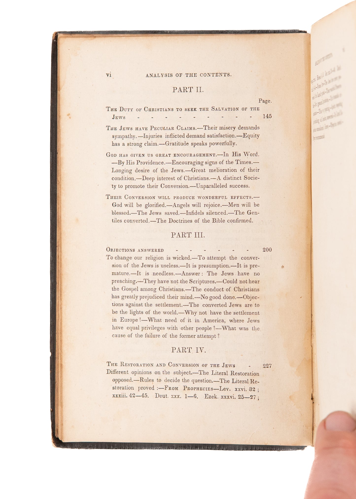 1840 JOSEPH SAMUEL C. F. FREY. The Return of Israel to its Land and its Christ. First Edition.