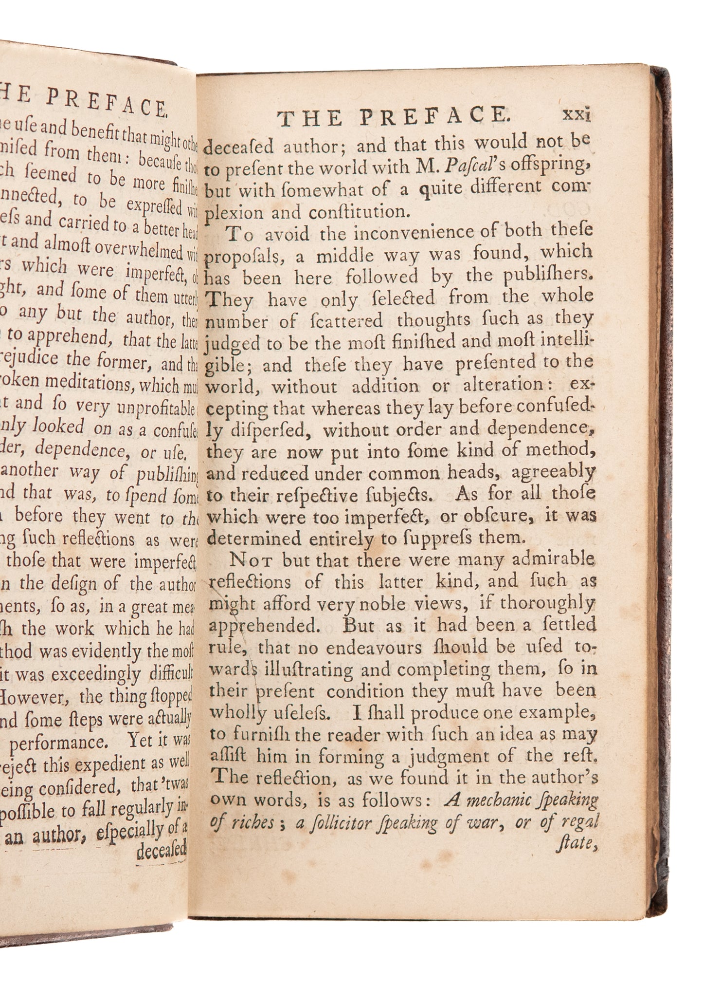 1751 BLAISE PASCAL. Thoughts on Religion and Other Subjects. Descartes' Friend & Nemesis.