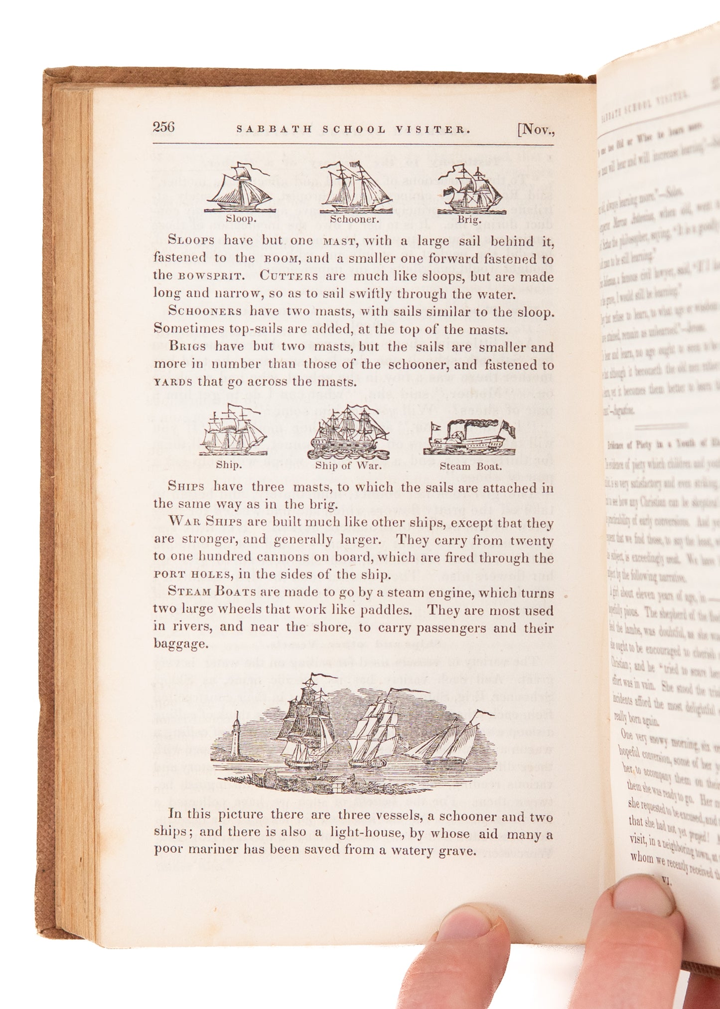 1838 ASA BULLARD. Sabbath School Visiter. Excellent Hawaii Content - Revivals among Children - Emily Dickinson.