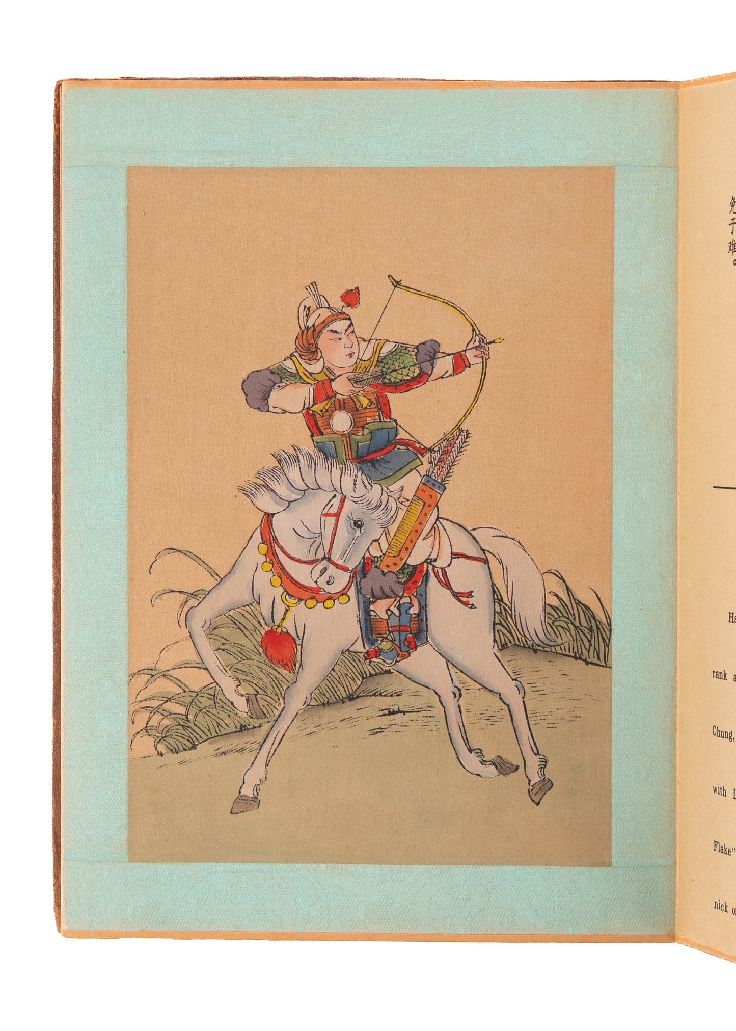 1880 JAPANESE SAMURAI. Ten Watercolors of Japanese Samurai - Warriors on Horseback - Equestrian.