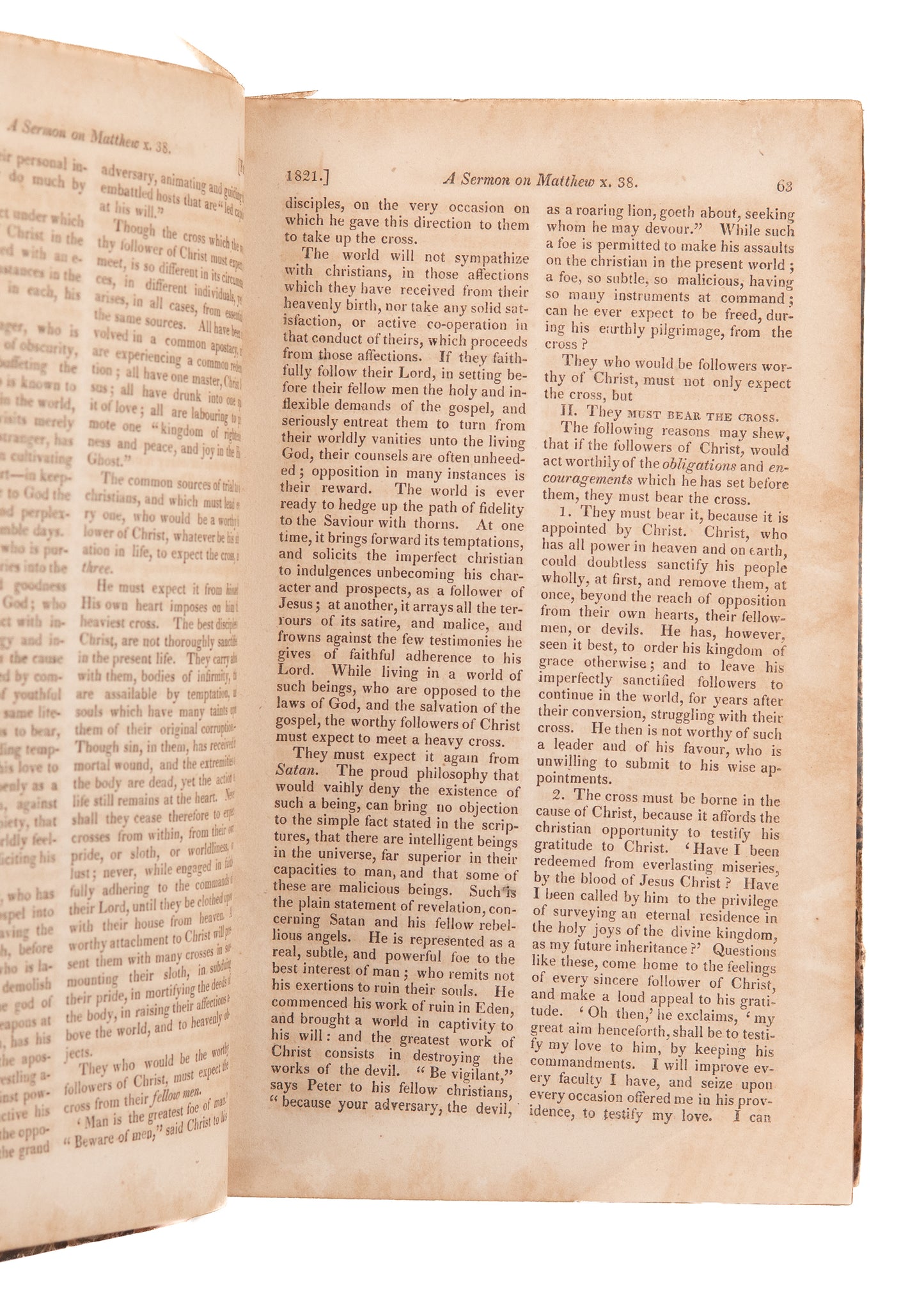 1821 CHRISTIAN SPECTATOR. Second Great Awakening - Insane Asylums - Hawaii - Choctaw Indians &c.
