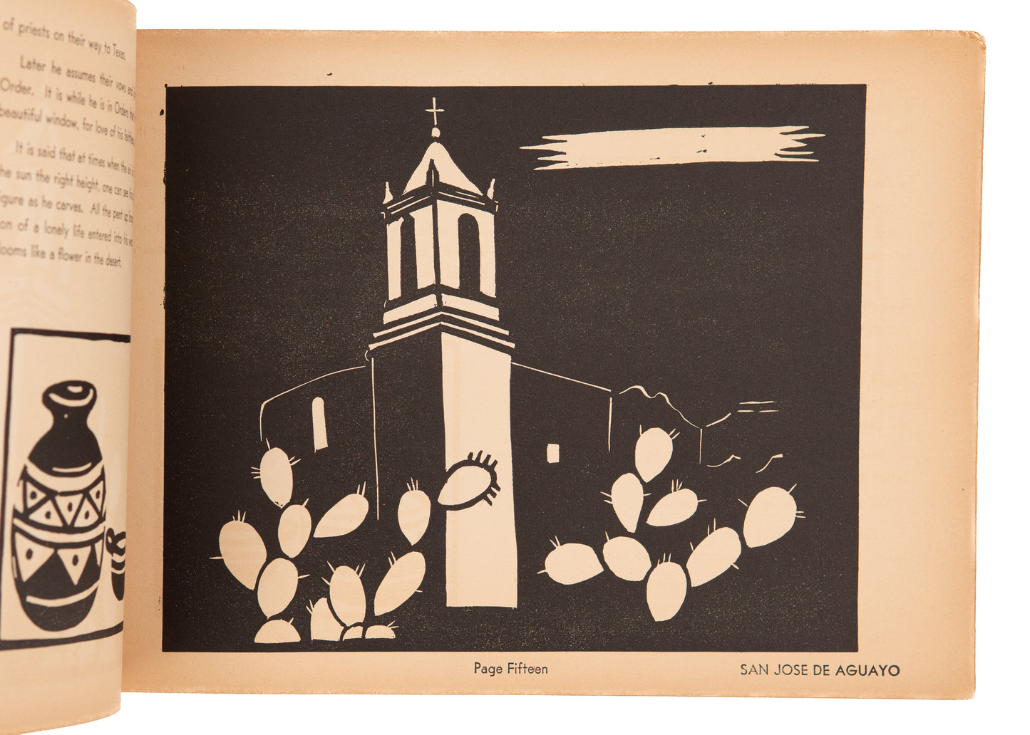 1935 MARY AUBREY KING. San Antonio - Very Scarce 43 Woodcuts by Important Texas Modernist