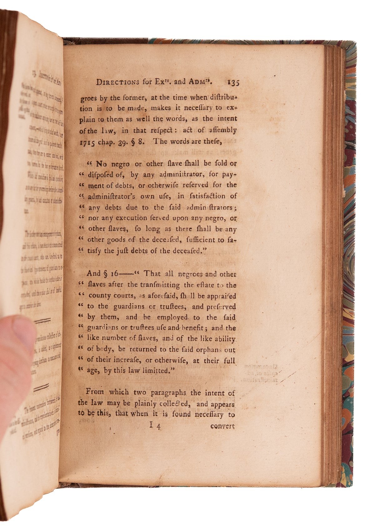 1774 ANNAPOLIS IMPRINT. First American Legal Work to Discuss Wills & Heritability of Enslaved Persons