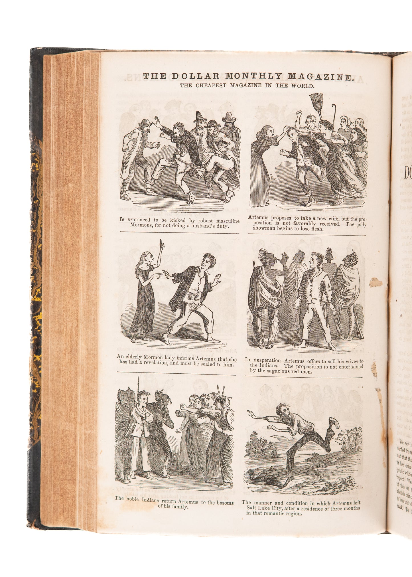 1865 THE DOLLAR MAGAZINE. Civil War, Runaway Slaves, Mormons, and More. Excellent. 1008pp.