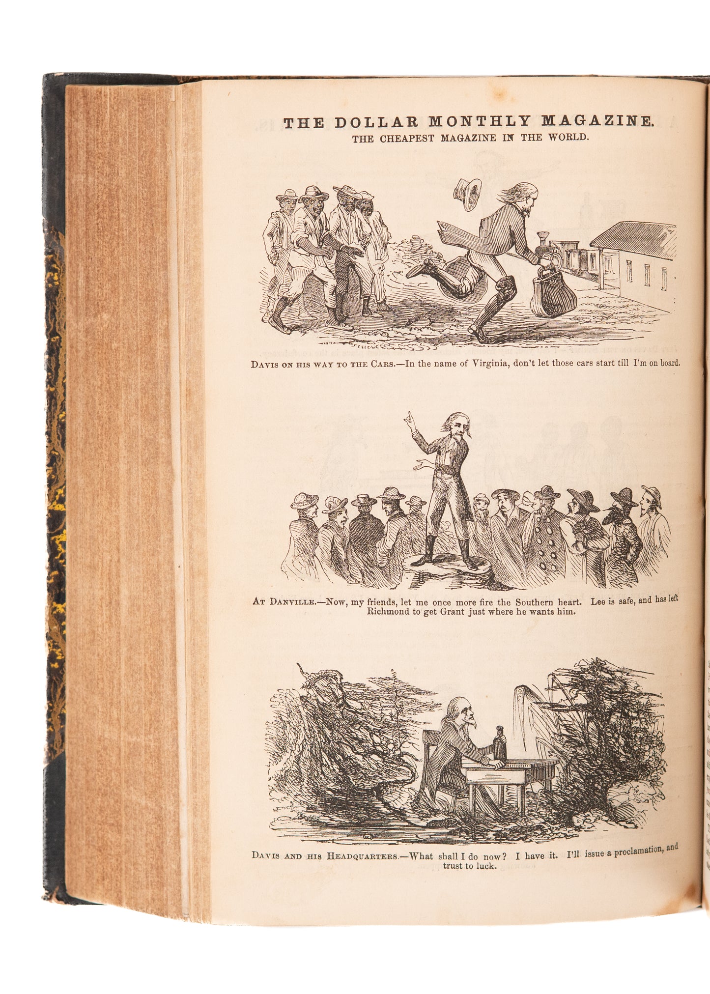 1865 THE DOLLAR MAGAZINE. Civil War, Runaway Slaves, Mormons, and More. Excellent. 1008pp.