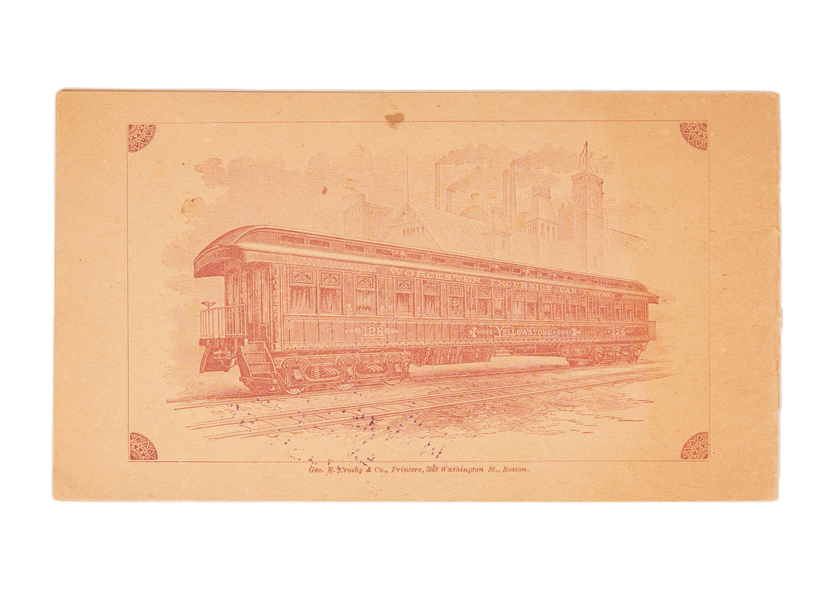 1888 CALIFORNIA. Scarce Badger's Luxury Railroad Pleasure Excursions to California.