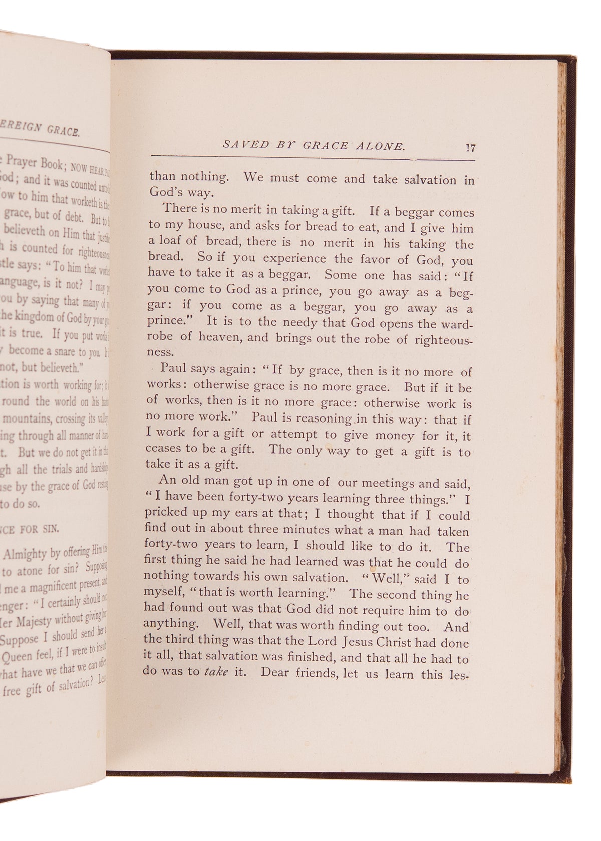 1881 D. L. MOODY. First Edition of Sovereign Grace in Near Fine Conditon w/Autograph.