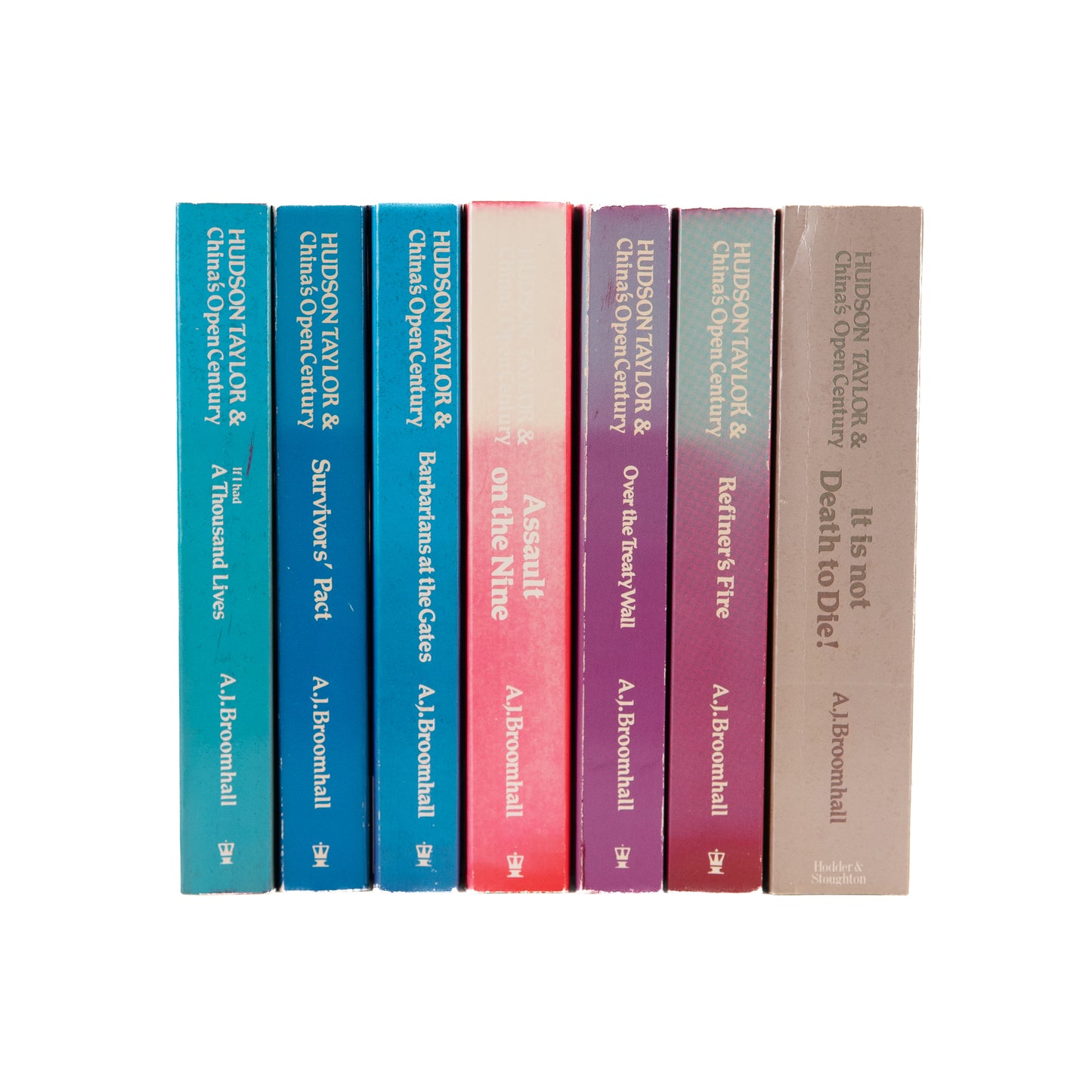 1984-1989 A. J. BROOMHALL. Hudson Taylor & China's Open Century. Complete 7 Volumes.