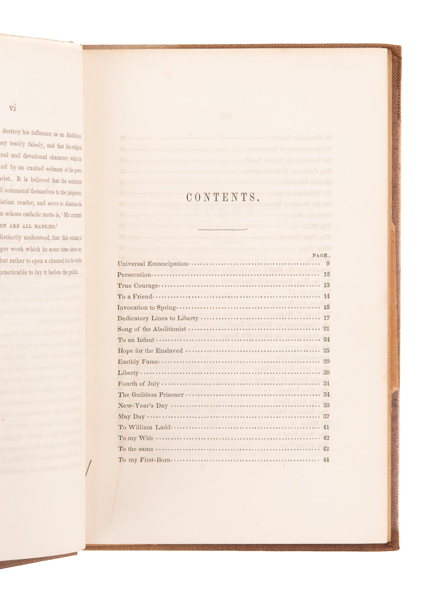 1843 William Lloyd Garrison. Sonnets and Other Poems on the Abolition of Slavery. Abolitionist Provenance.