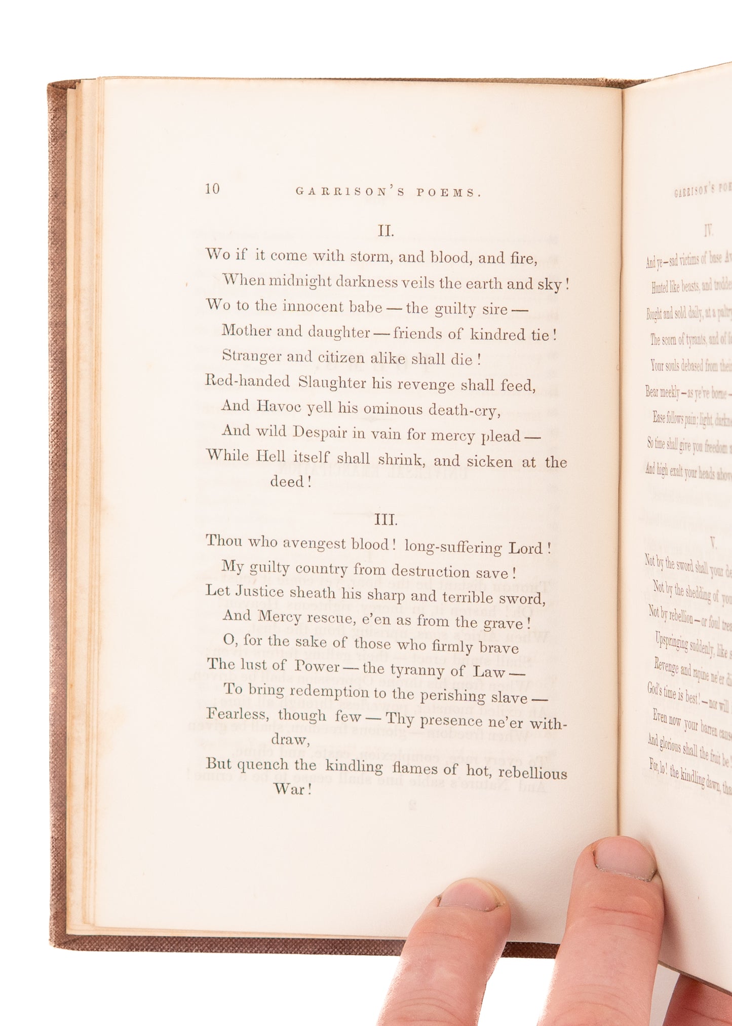 1843 William Lloyd Garrison. Sonnets and Other Poems on the Abolition of Slavery. Abolitionist Provenance.