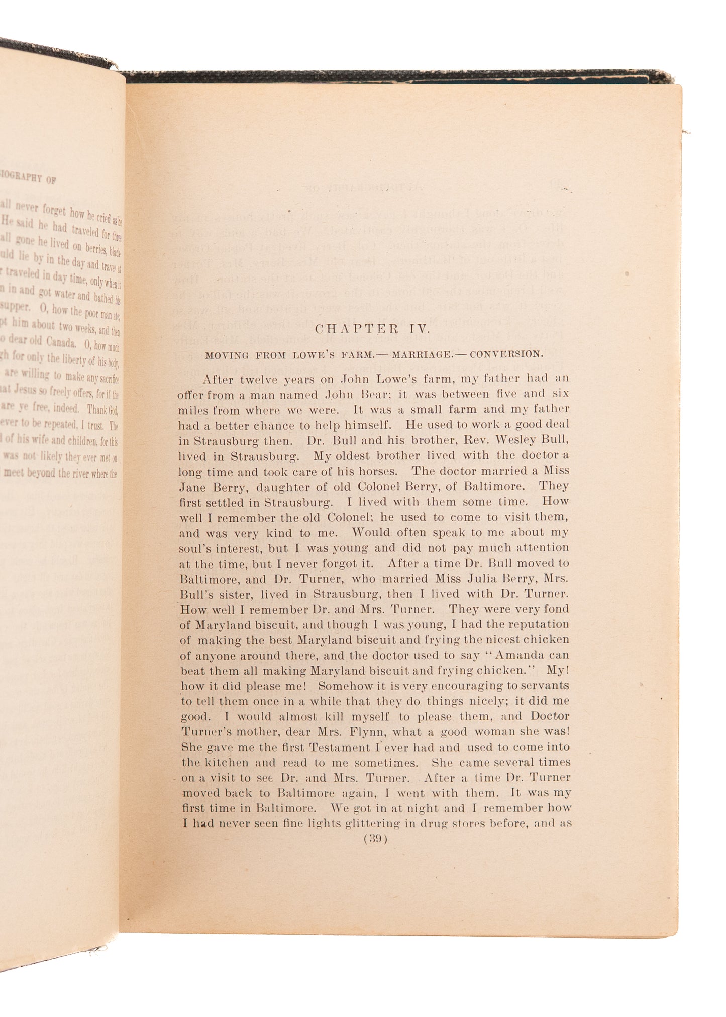 1893 MRS. AMANDA SMITH. Lord's Dealings with Amanda Smith - The Colored Evangelist. First Edition.