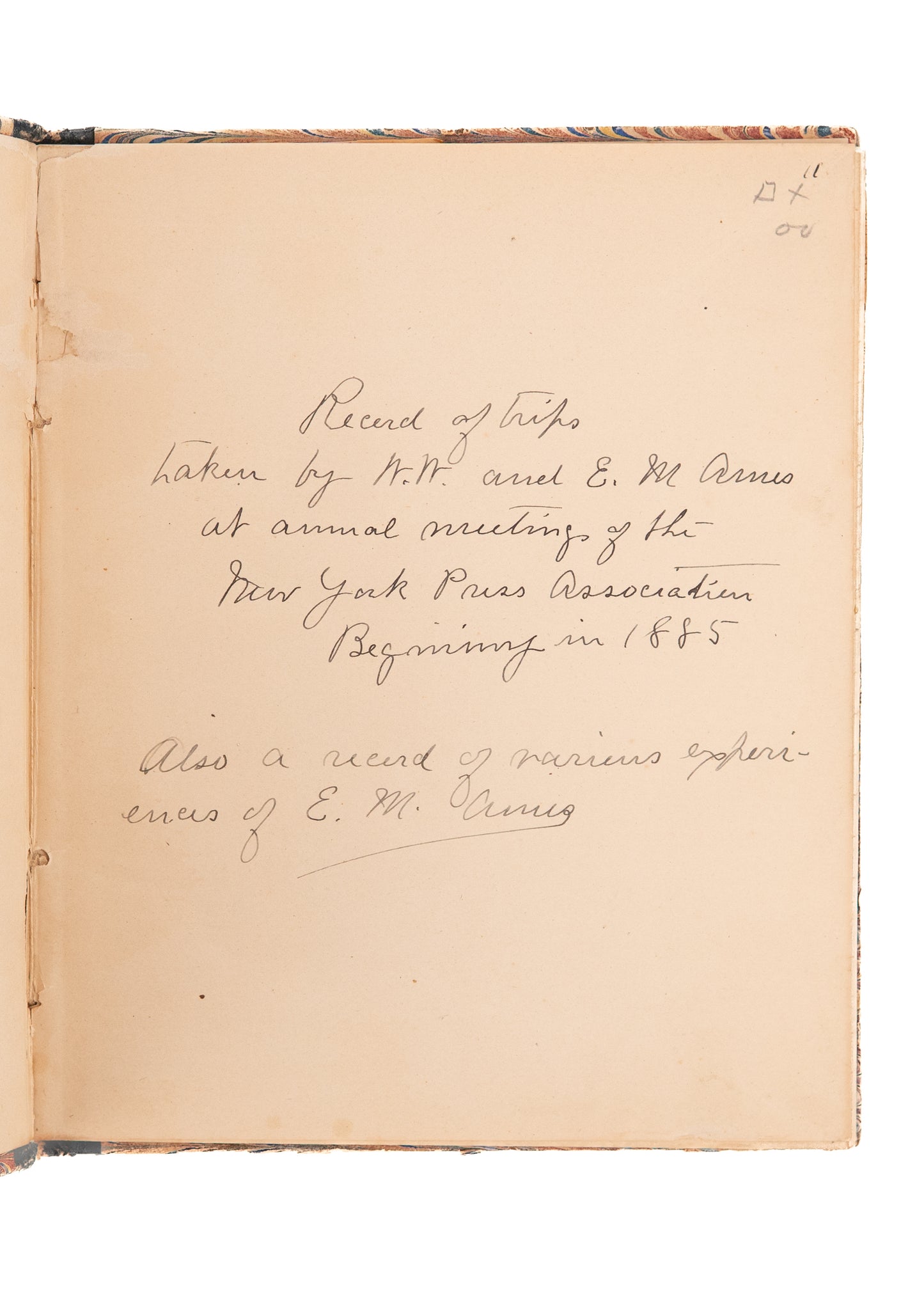 1886 ELLA M. AMES. New York Press Association and Seventh Day Baptist Manuscript.
