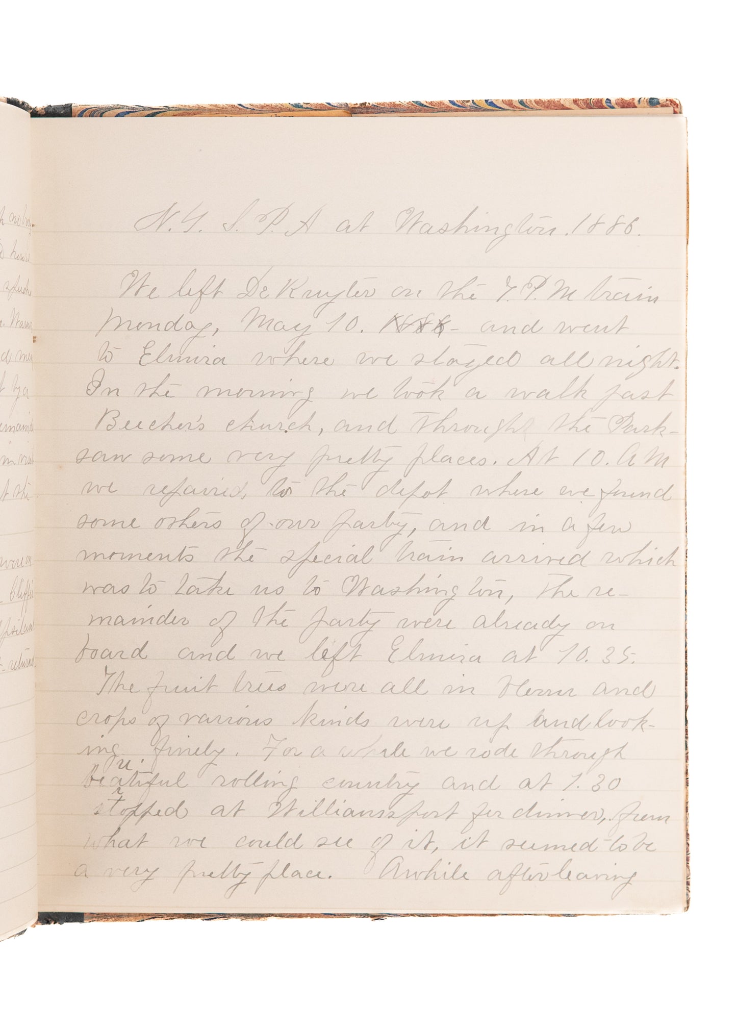 1886 ELLA M. AMES. New York Press Association and Seventh Day Baptist Manuscript.